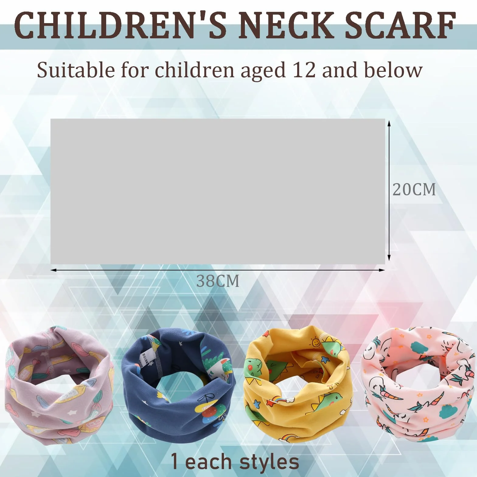 DKDDSSS 4 Pcs Calentador de Cuello, Braga Cuello Niño Braga Cuello Niña, Bufanda para Niños, Invierno Bufanda Tubular para Niños Niñas, 1-12 Años