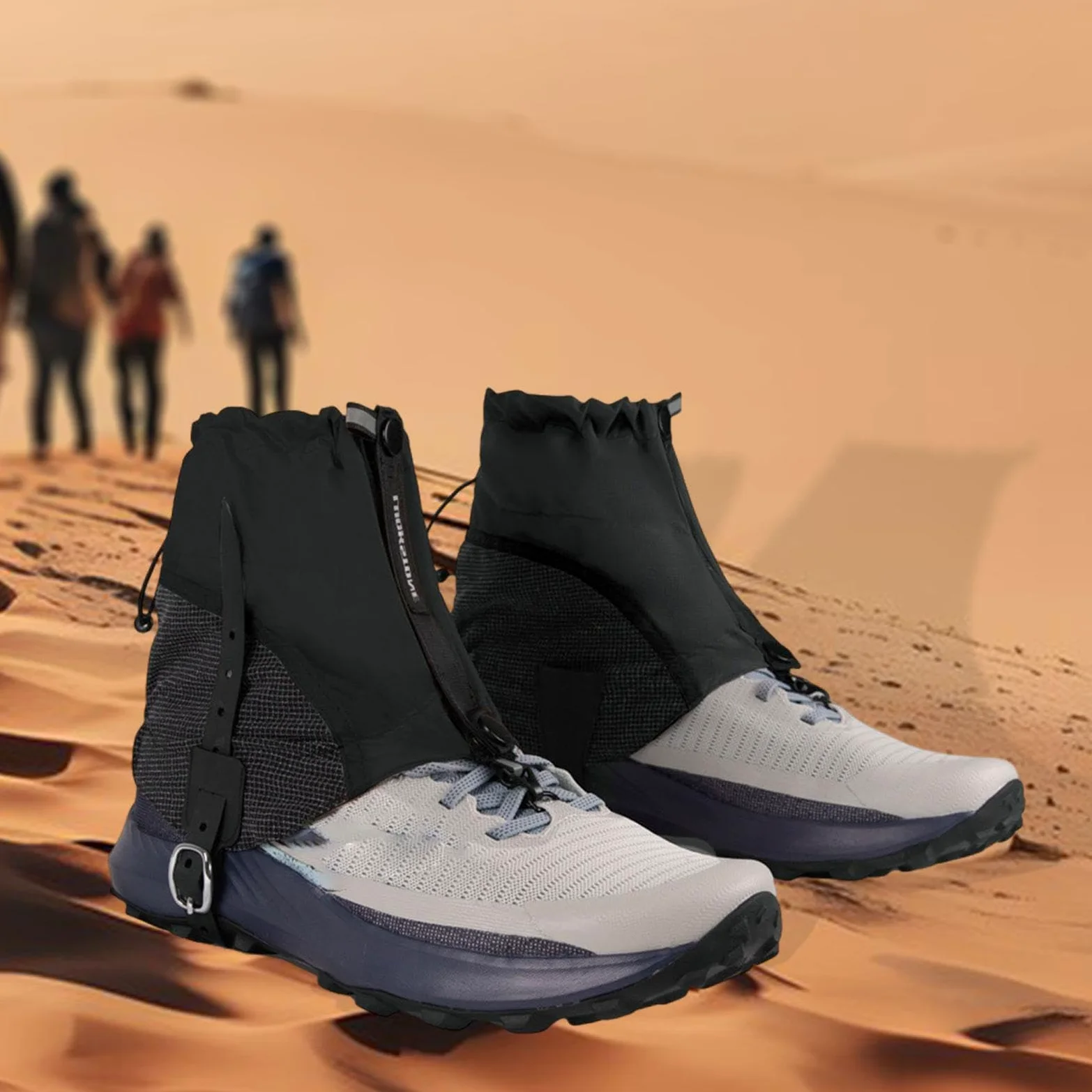 harayaa Polainas para Tobillos Y Piernas, Cubrezapatillas para, Cubrezapatillas Resistentes a La Arena para Mochileros
