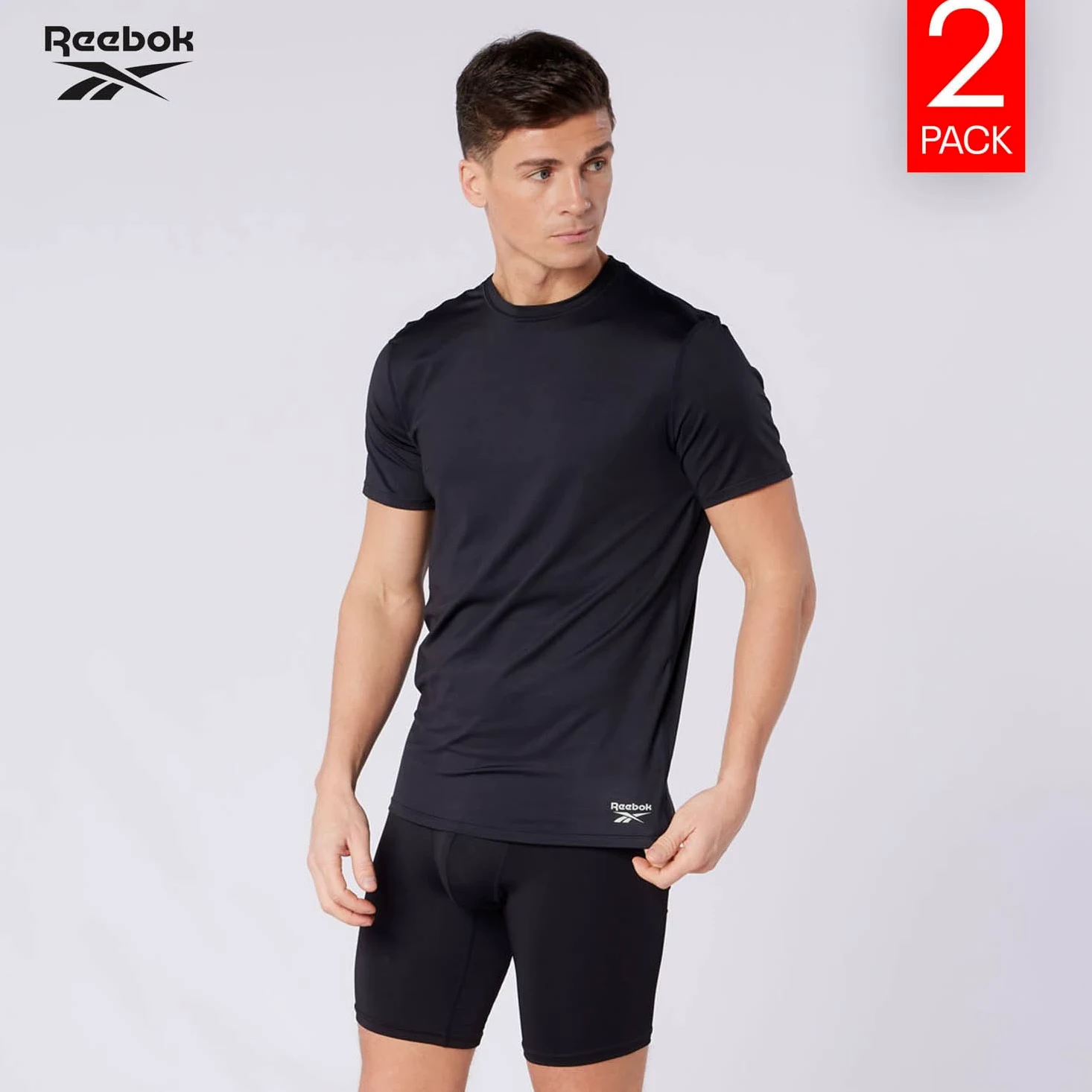 Reebok Clancy Camiseta Hombre (Pack de 2)