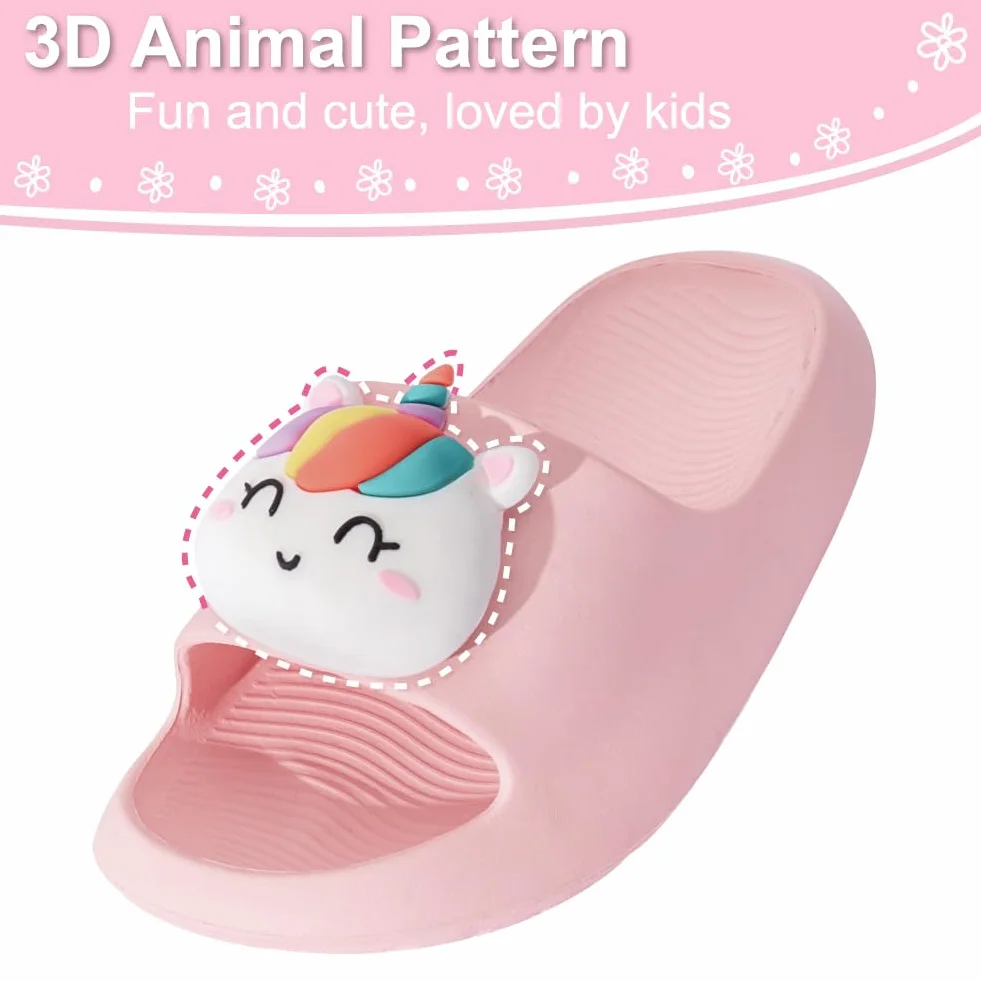 Chanclas de Playa Niña Niño Zapatos de Piscina Sandalias Ligero Antideslizante Pantuflas de Baño Ducha Unisex-niños