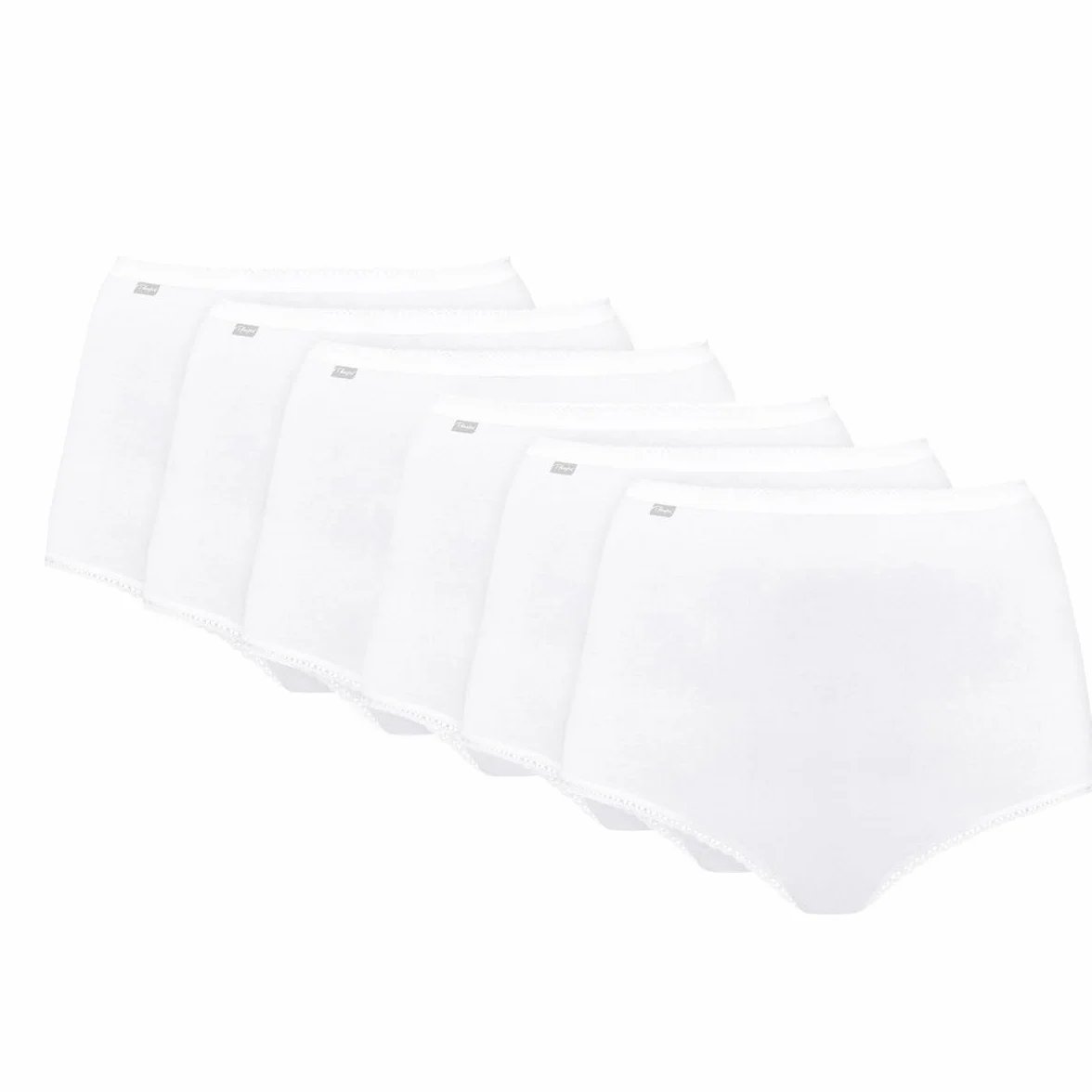 Playtex Pack bragas maxi de algodón elástico cómodo e invisible Mujer x6