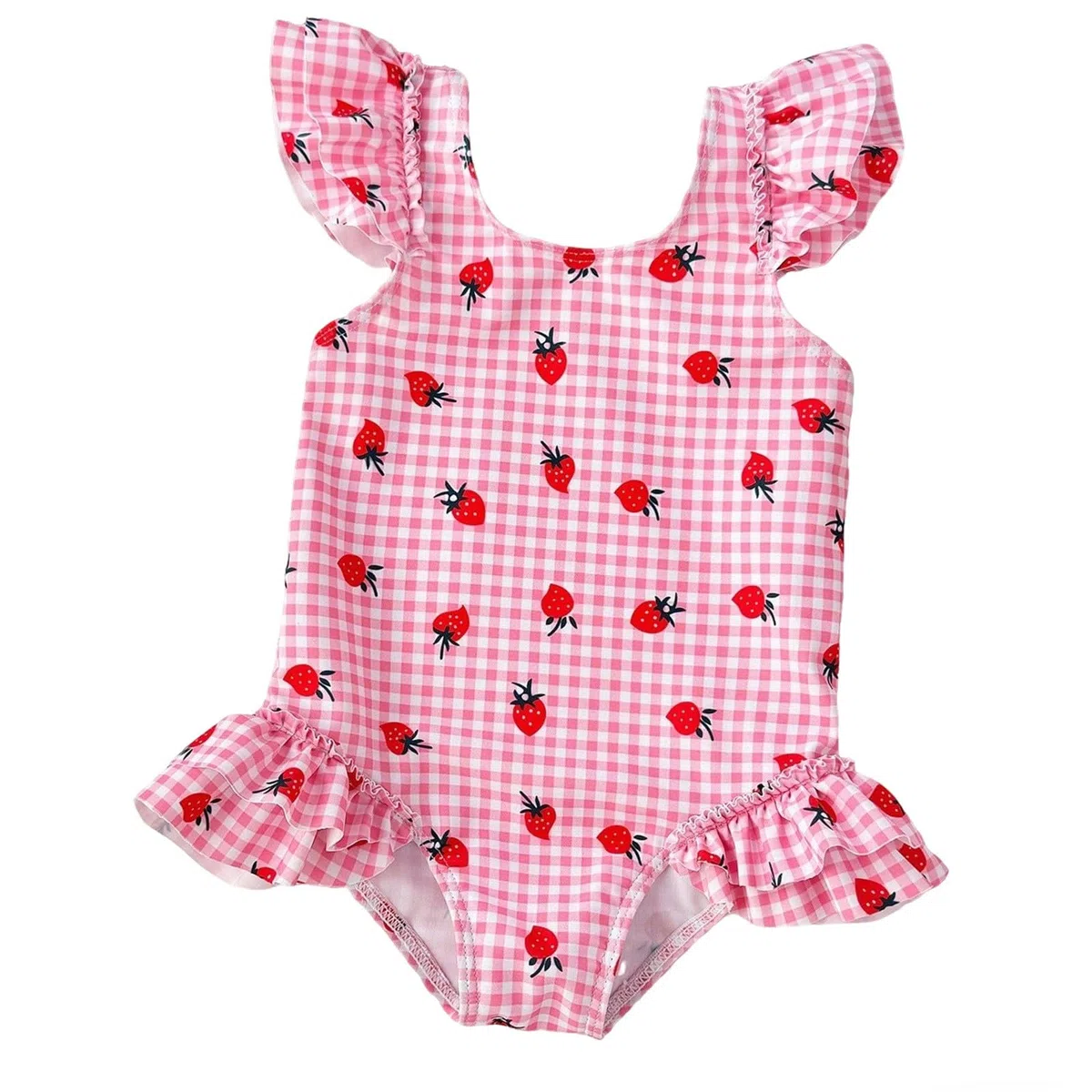 Generisch Bañador triángulo para niña con estampado de flores, bonito tankini, traje de baño para niños pequeños y niños