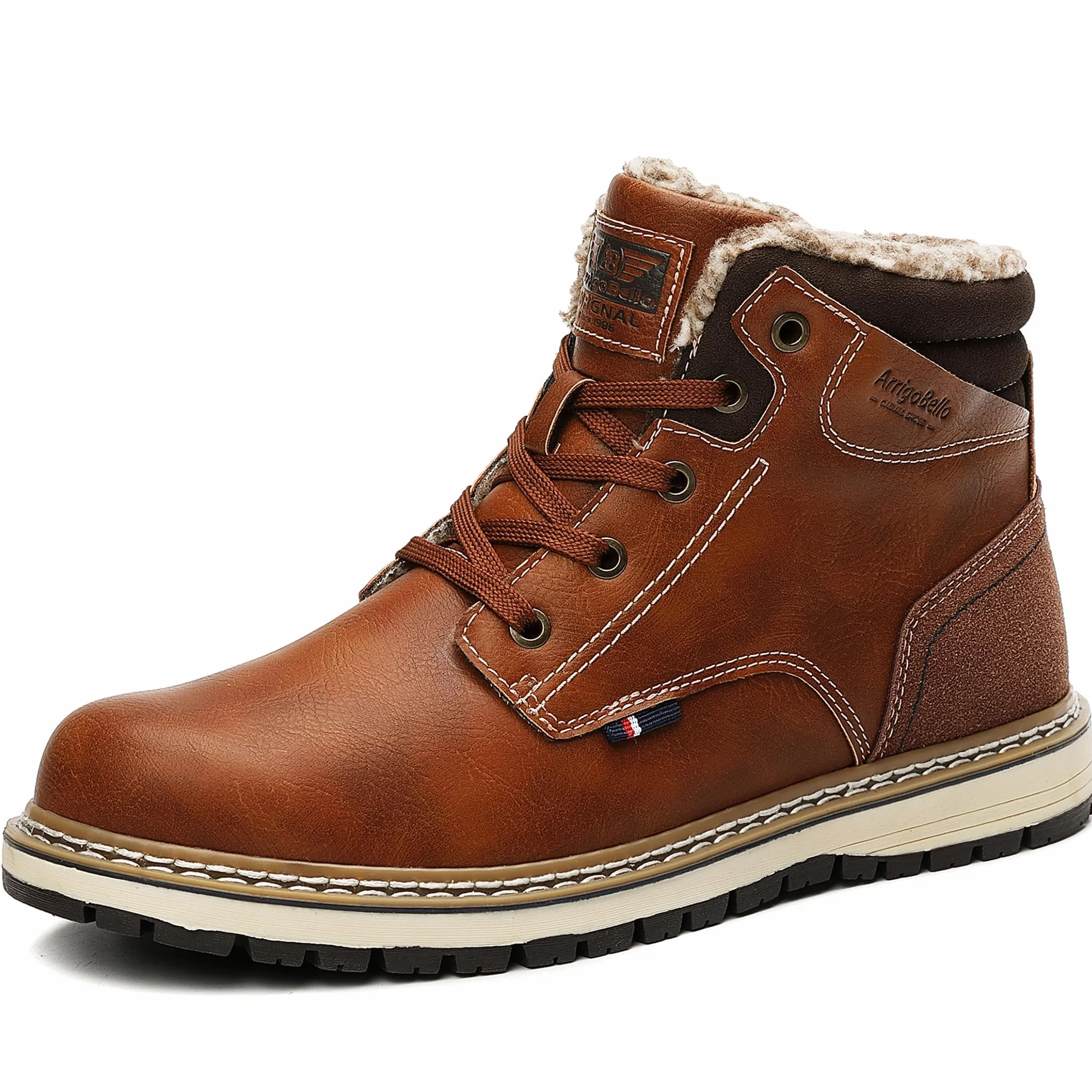 ARRIGO BELLO Botas Hombre Invierno Botines Senderismo Nieve Cálido Antideslizante Trekking Zapatos Talla 41-46