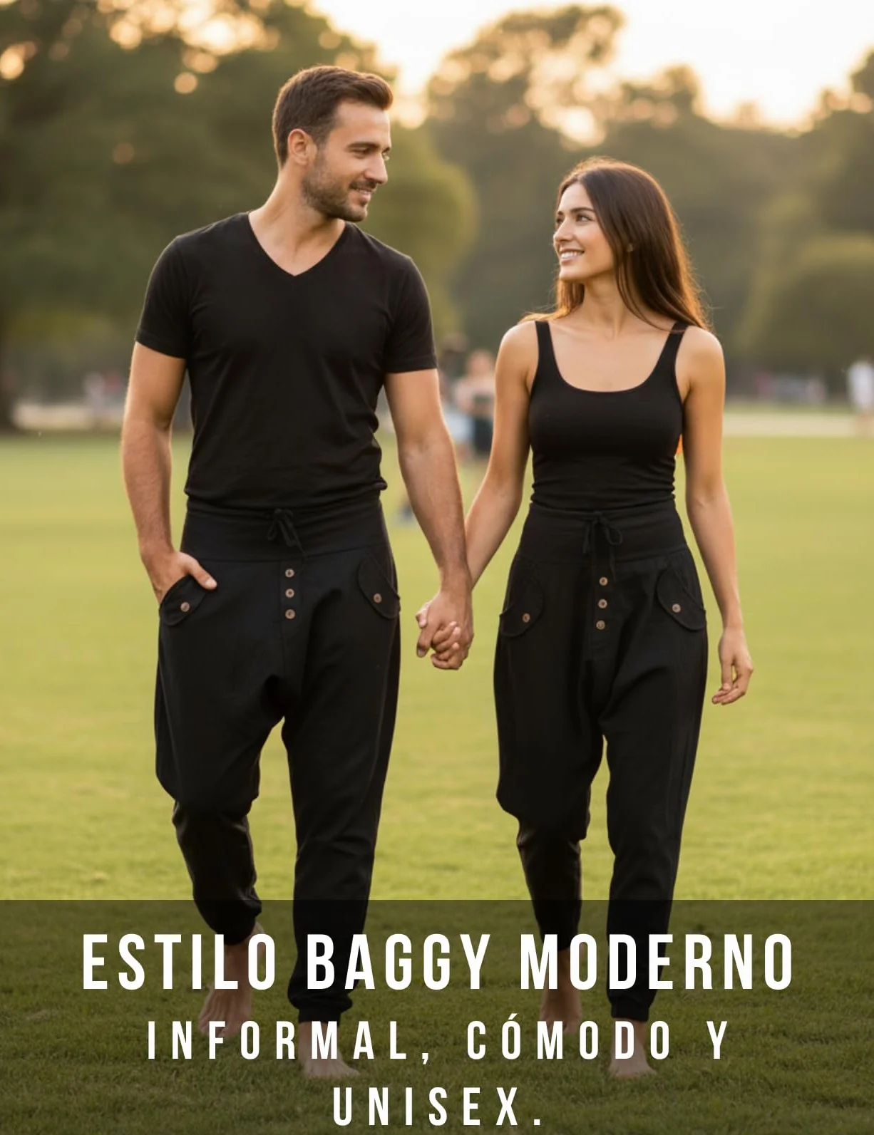 Pantalones Aladino Algodón Cómodos Estilo Harem Ancho Ligero Ajuste Cordón Cintura Elástica Verano Hombre Mujer