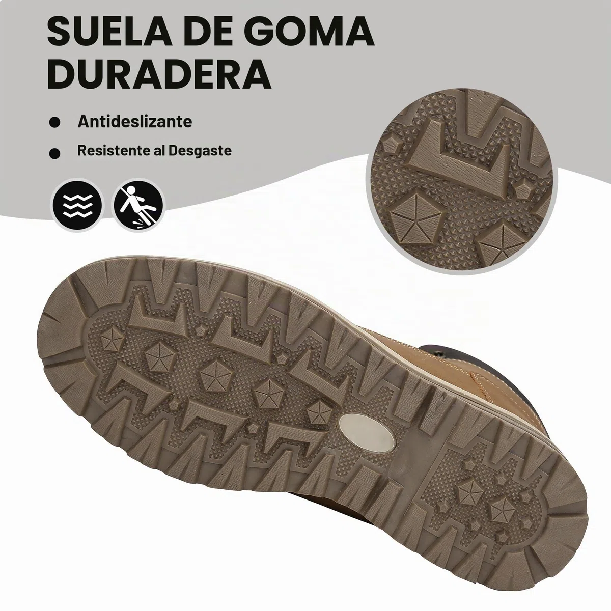 Mishansha Botas de Nieve Hombre Mujer Invierno Amarillo Gr.45