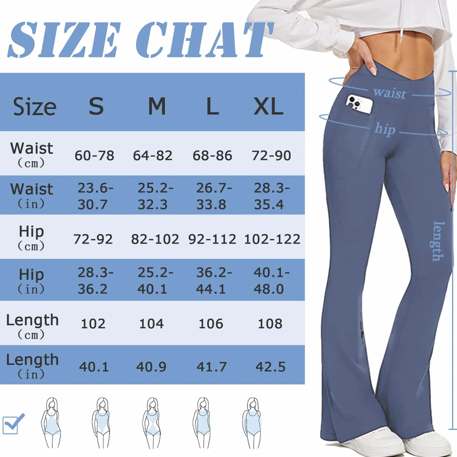 Pantalon Mujer Campana Elastico Pantalones Acampanados con Bolsillos Cintura Alta Flared Leggins Yoga Pants Mallas Deportivos Push Up Opacos Bootcut Pantalon de Jazz Fitness Casual