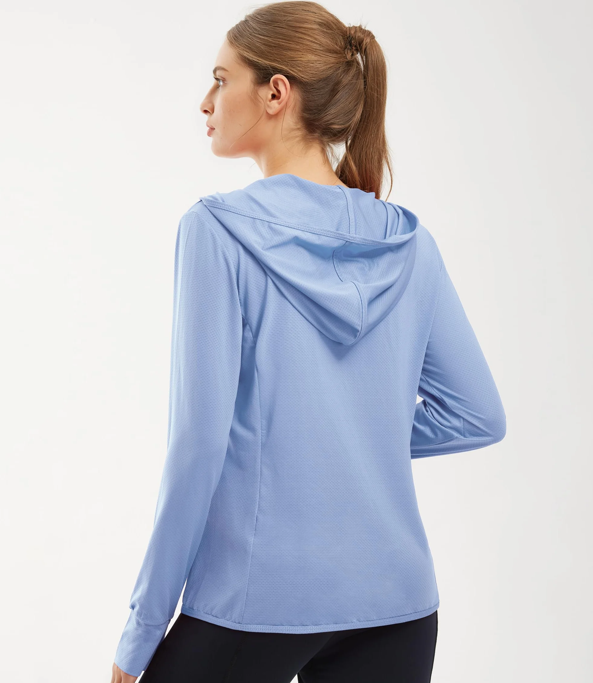 Libin Mujer Chaqueta Deportiva UPF 50 Protección Solar Cremallera Completa Manga Larga
