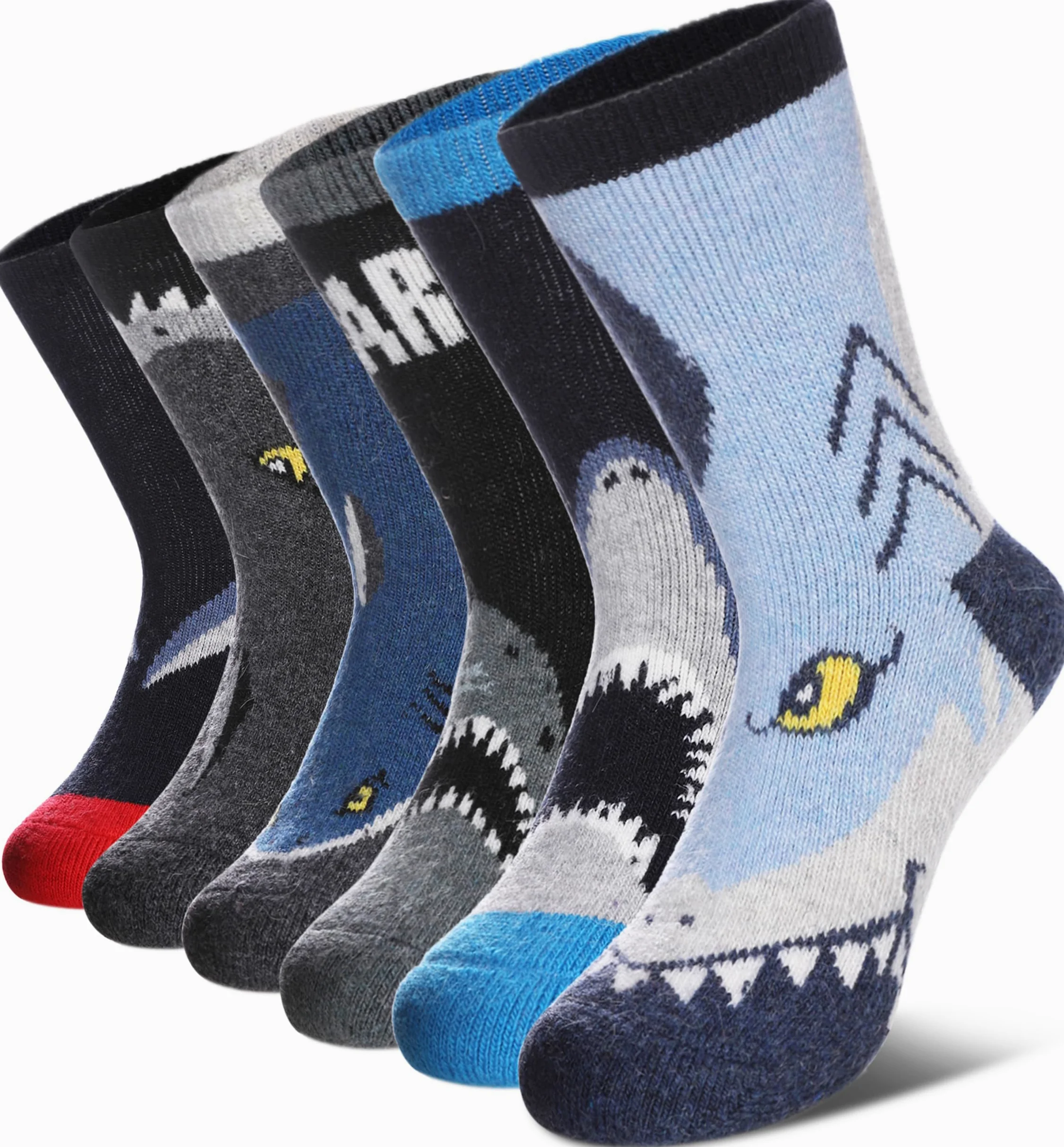 Calcetines de senderismo para niños de lana merino para niños y niñas Toddler Thermal Invierno cálido Grueso Tripulación Botas de snowboard Regalo Calcetines