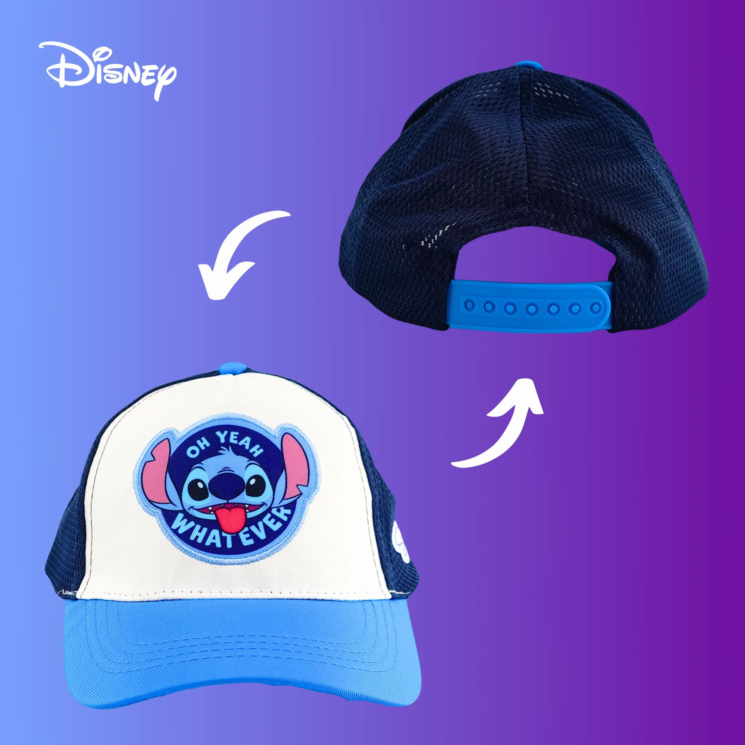 Disney Stitch Gorro para Niñas, Diseño Stitch y Angel Gorra de Beisbol Gorra de Verano Infantil, Regalo para Niñas y Adolescentes