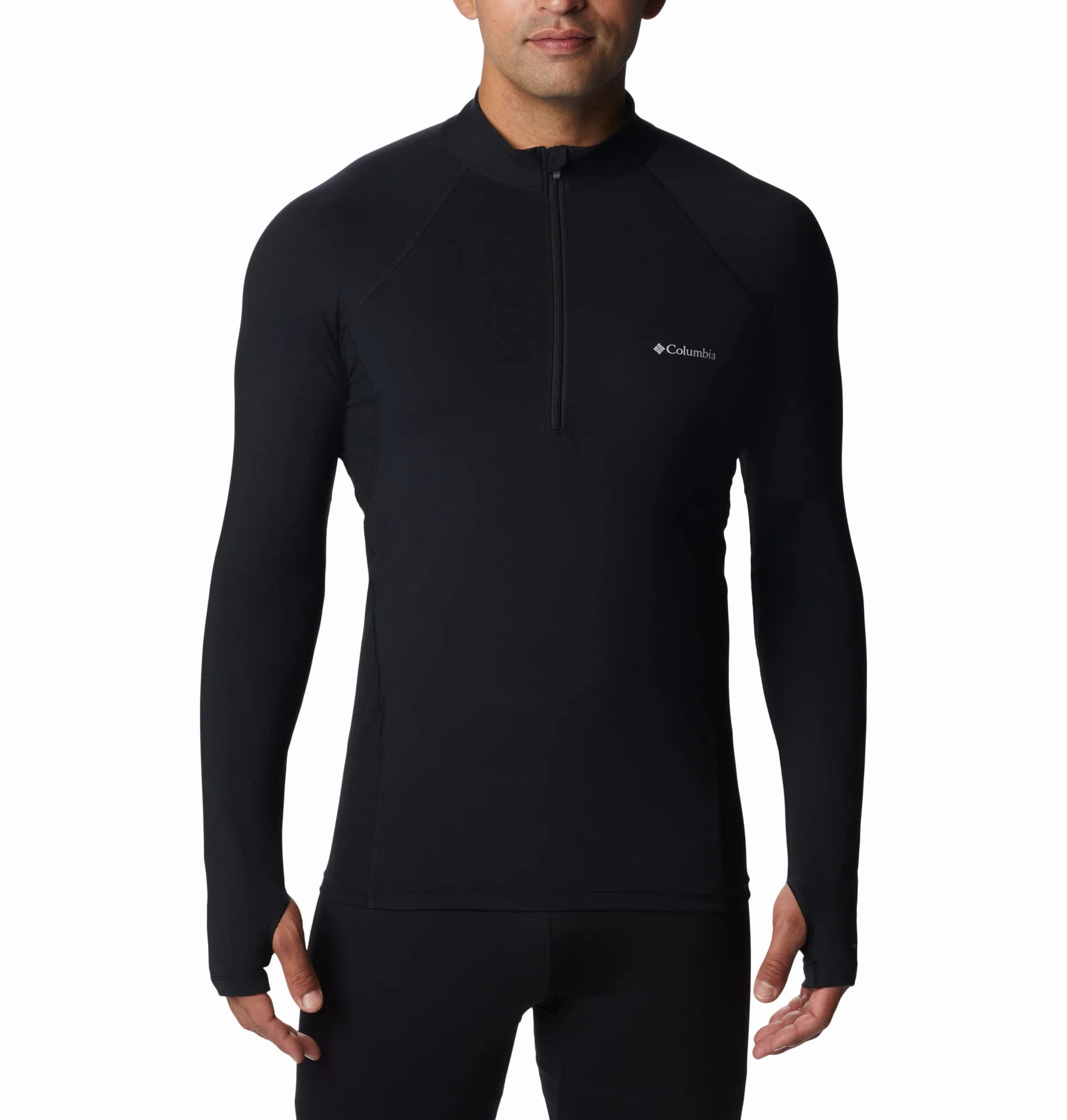 Columbia Midweight Stretch Long Sleeve Half Zip, Ropa Interior Camiseta Térmica para Hombre