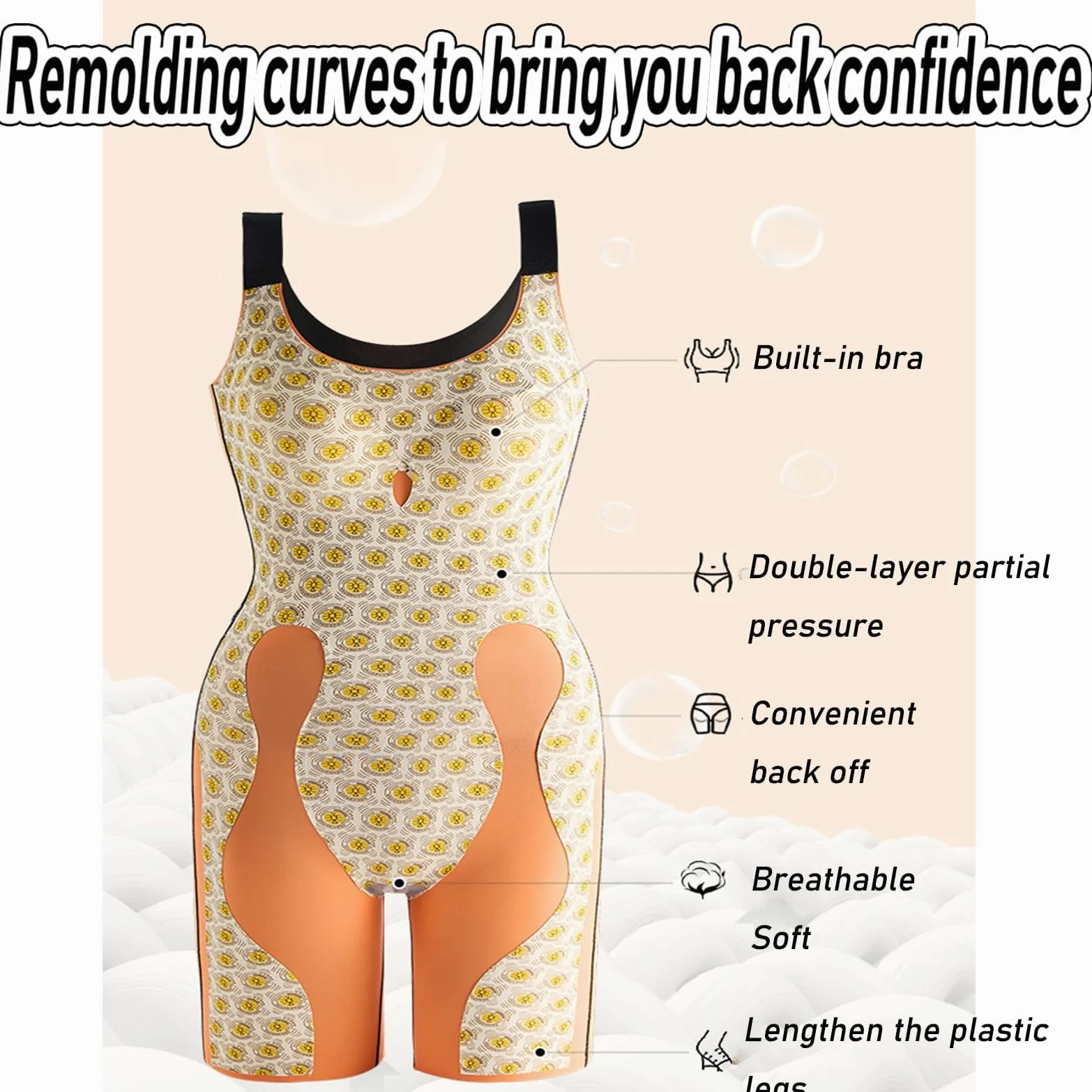 No Bra Required-One - Piece Bodysuit Tummy Controlor Butt Lifter Shapewear Women, Corset Bodysuit