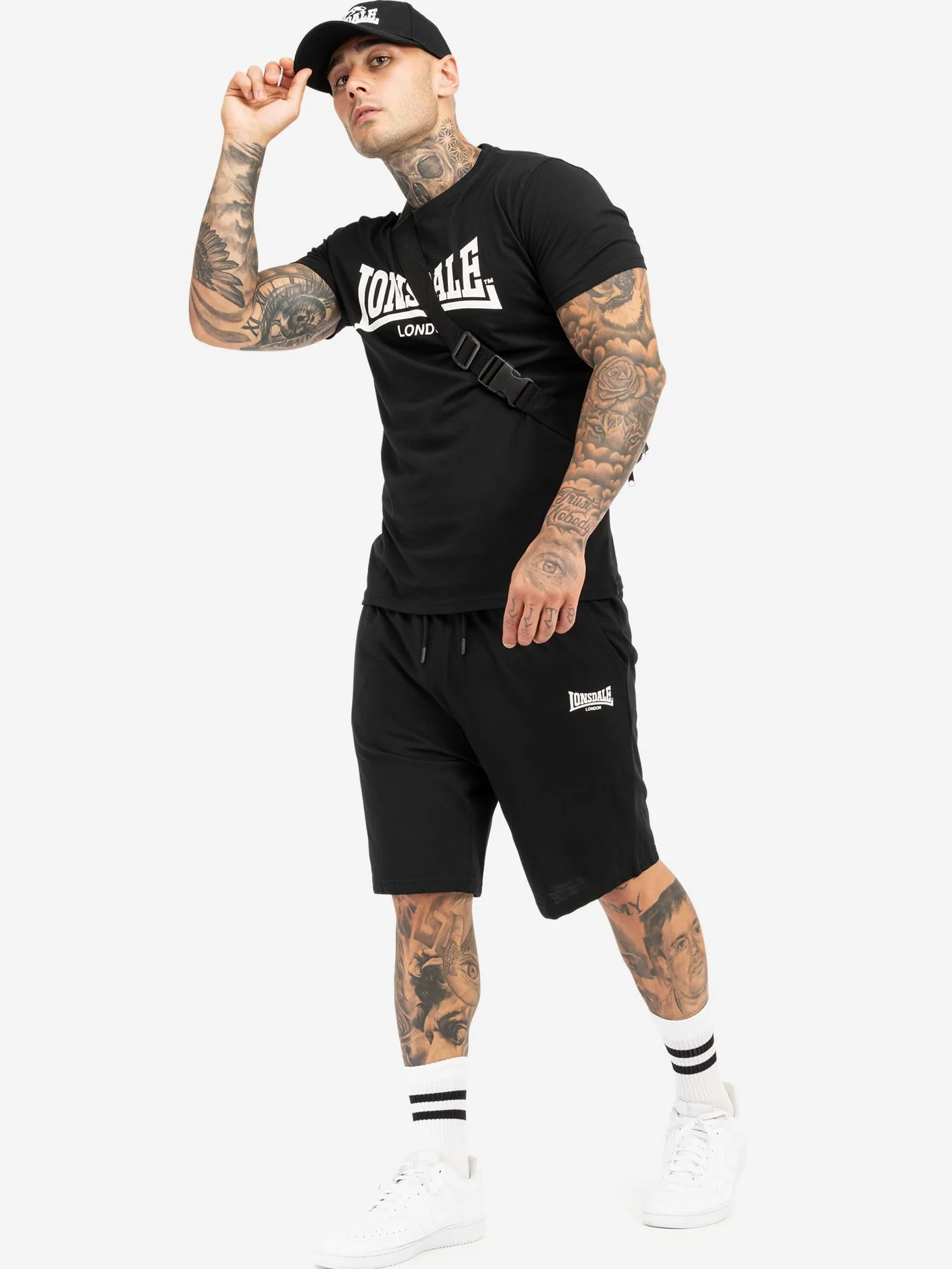 Lonsdale Moy Camiseta y pantalones cortos Hombre (Pack de 1)