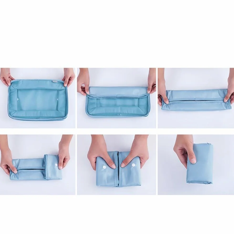 Organizador de maletas, ligero, equipaje de mano, bolsa de compresión parcial, organizador de maletas, juego con Ompression impermeable, bolsa de cosméticos, juego de bolsas de ropa