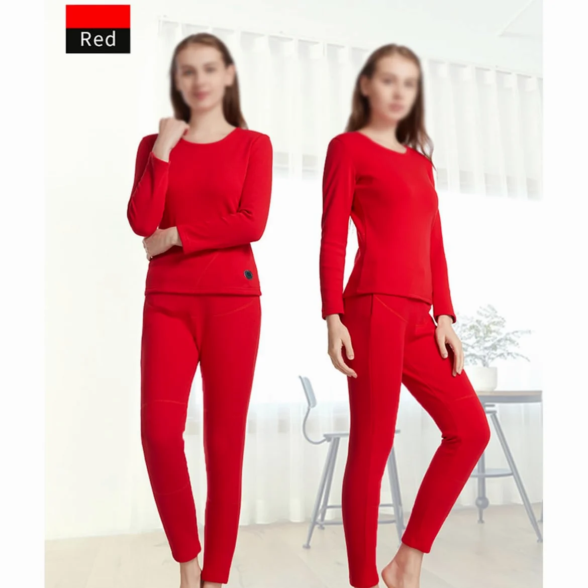 Ropa Interior térmica con 8 Zonas de Calor, de algodón, con alimentación por USB, Traje Calefactor Inteligente de Temperatura Constante (sin batería)