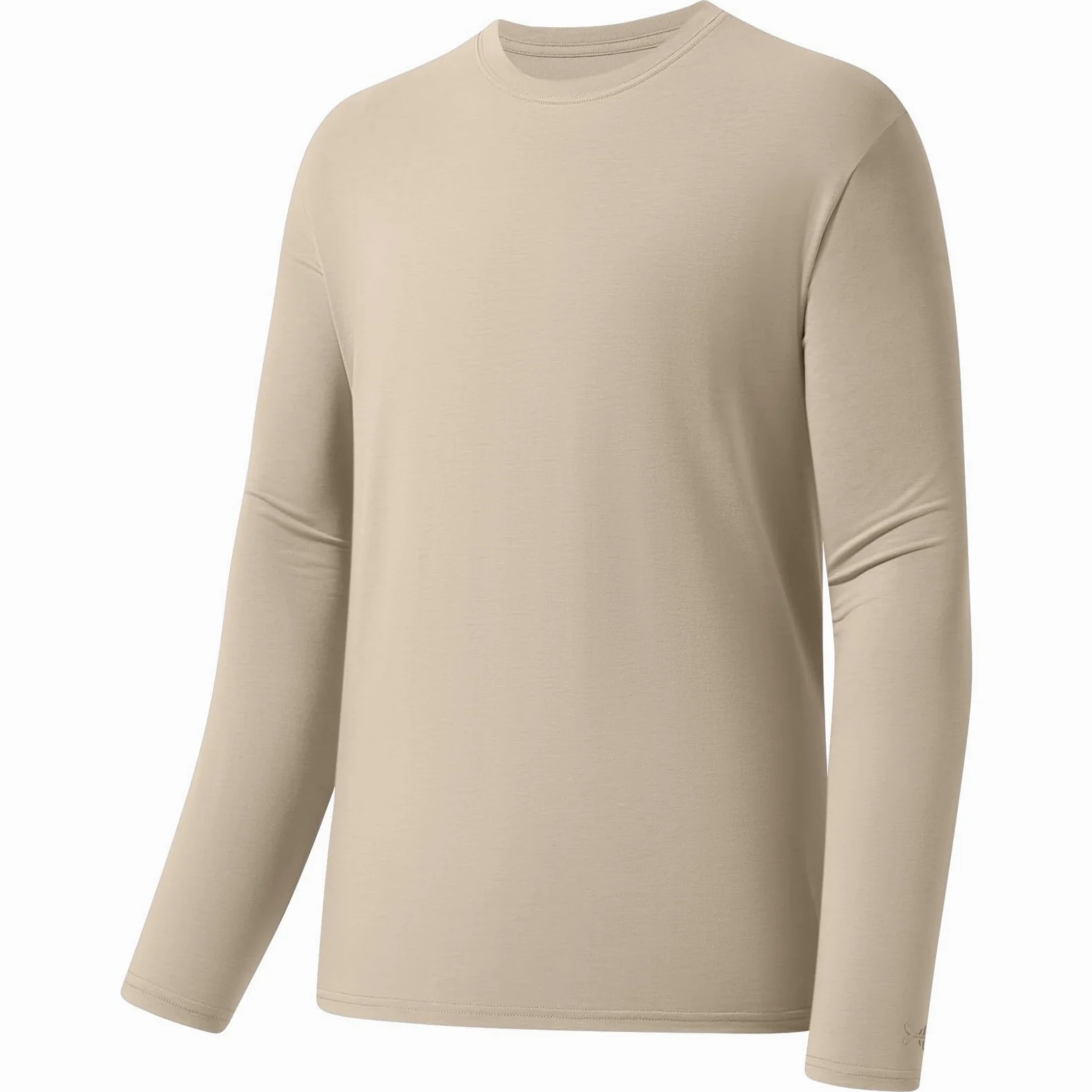 Bassdash Camiseta de Pesca de Manga Larga para Hombre, Mezcla de algodón Ultra Suave UPF 50+, protección Solar UV, Camiseta de Rendimiento Informal