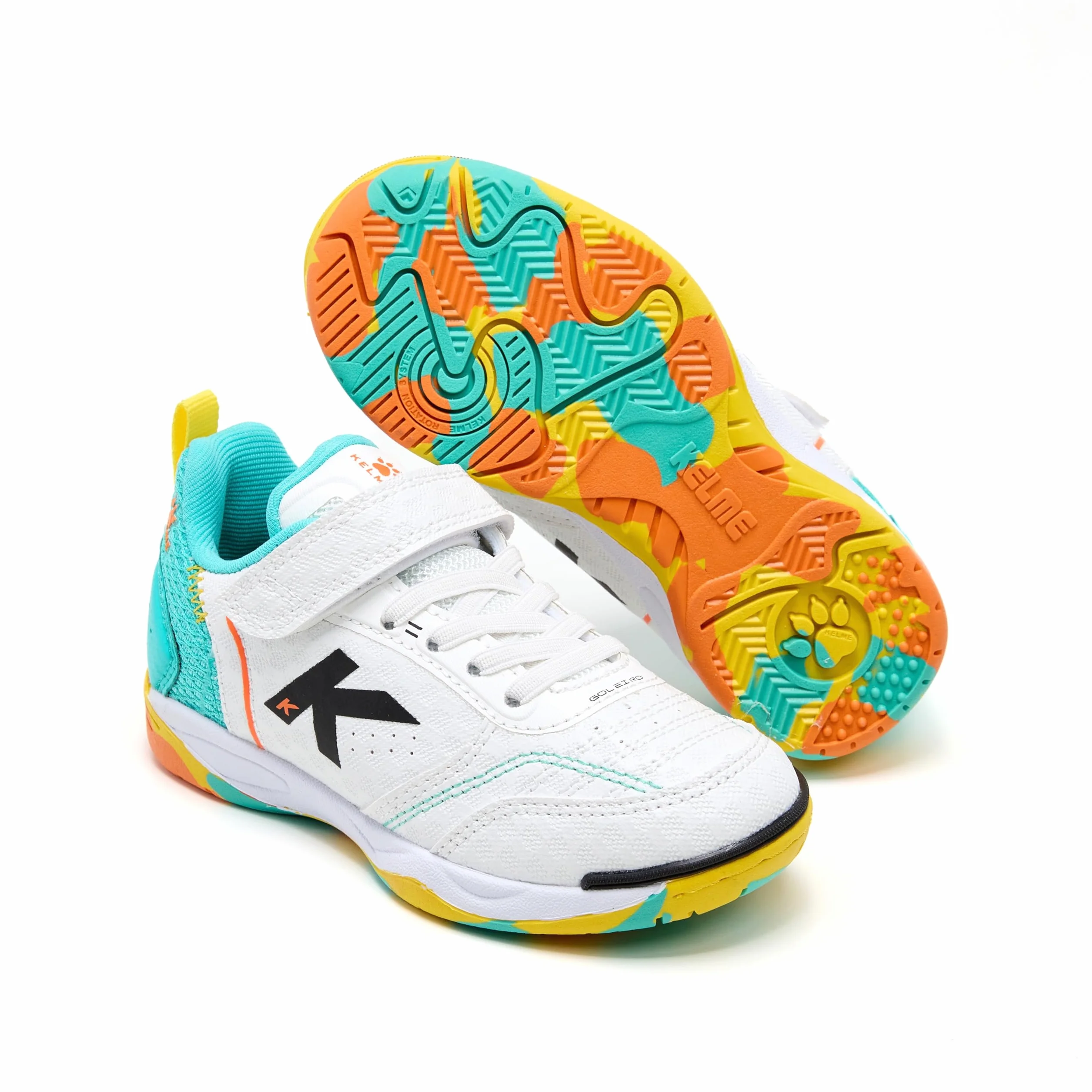 KELME Zapatilla De Niño Goleiro Elastic Indoor Blanco