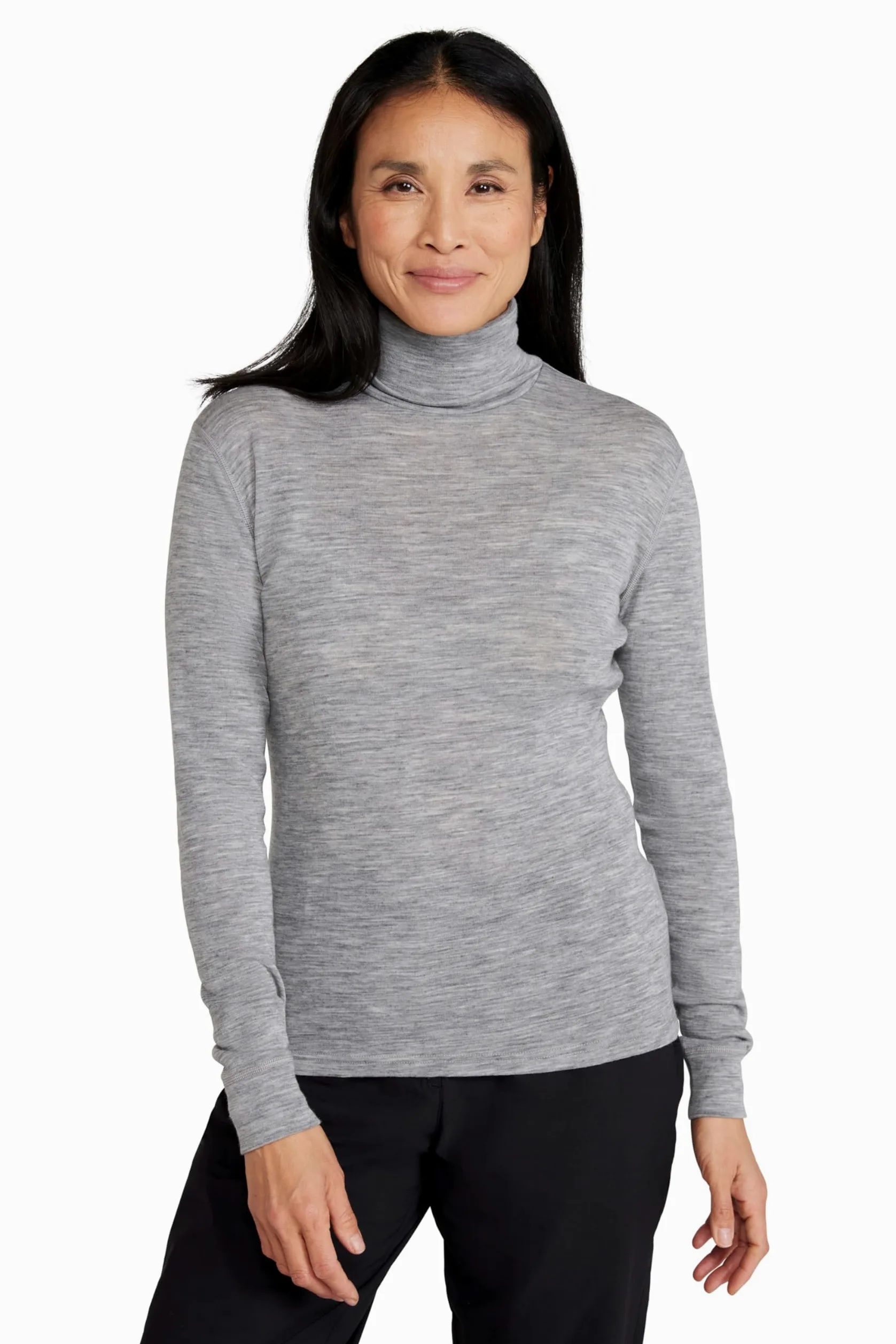 Mountain Warehouse Top de Merino de Cuello Alto para Mujer - Capa Interior antibacteriana, absorción y Secado rápidos - Ideal para Acampar en Invierno y Senderismo