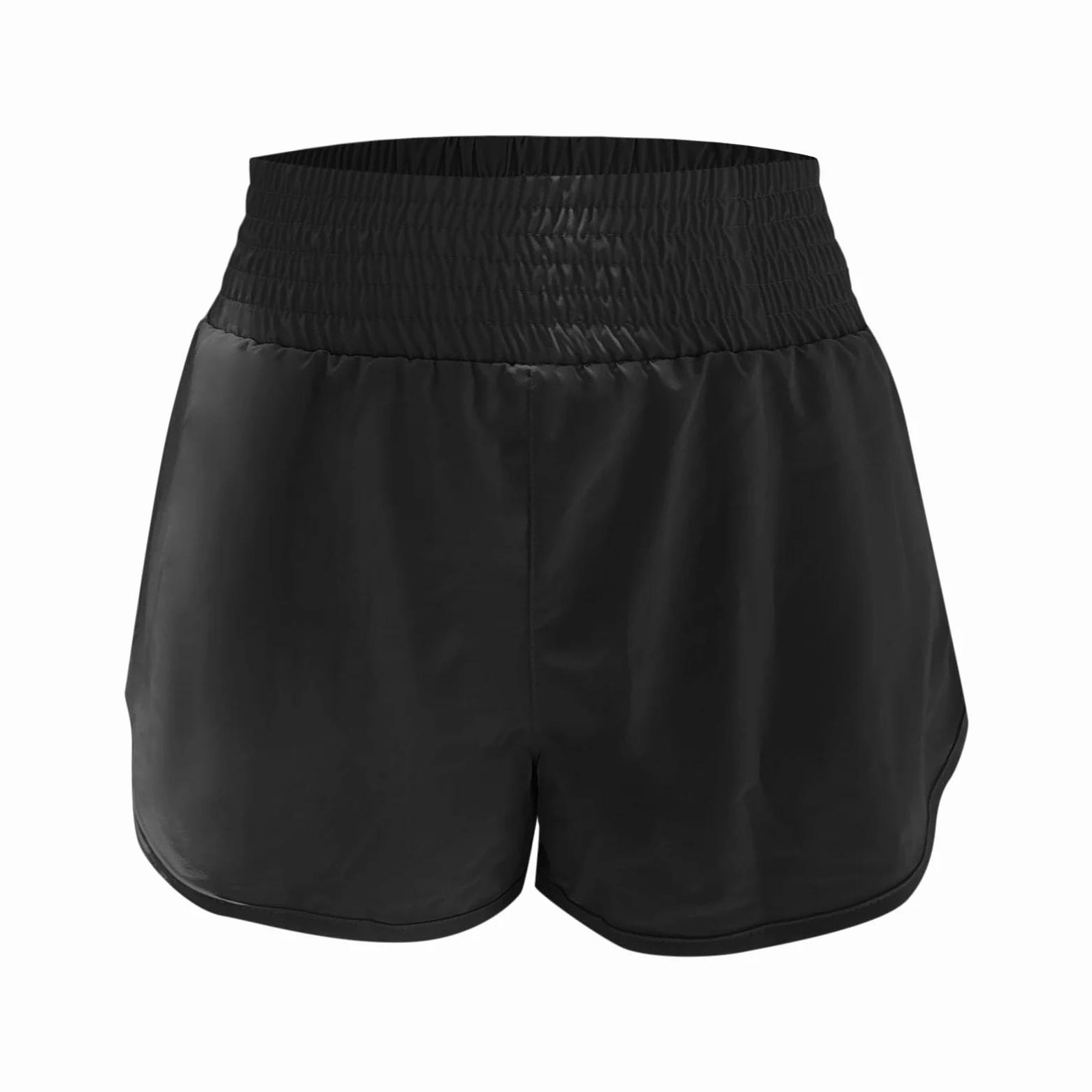 Pantalones Cortos Yoga Cintura Alta Anchura con Forro Incorporado Transpirables Secado Rápido para Entrenamiento Gimnasio Usar General Mujer Tejido Elástico Cómodos Funcionales Bolsillo