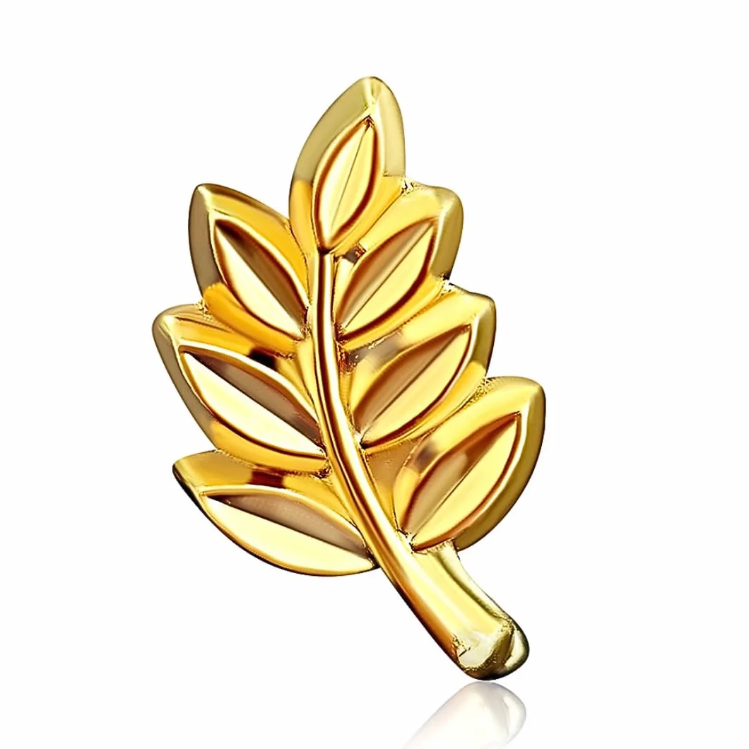 Pin's Acacia Masonería France Dorado Branche de Acacia Joya 12 mm símbolo masónico Zinc