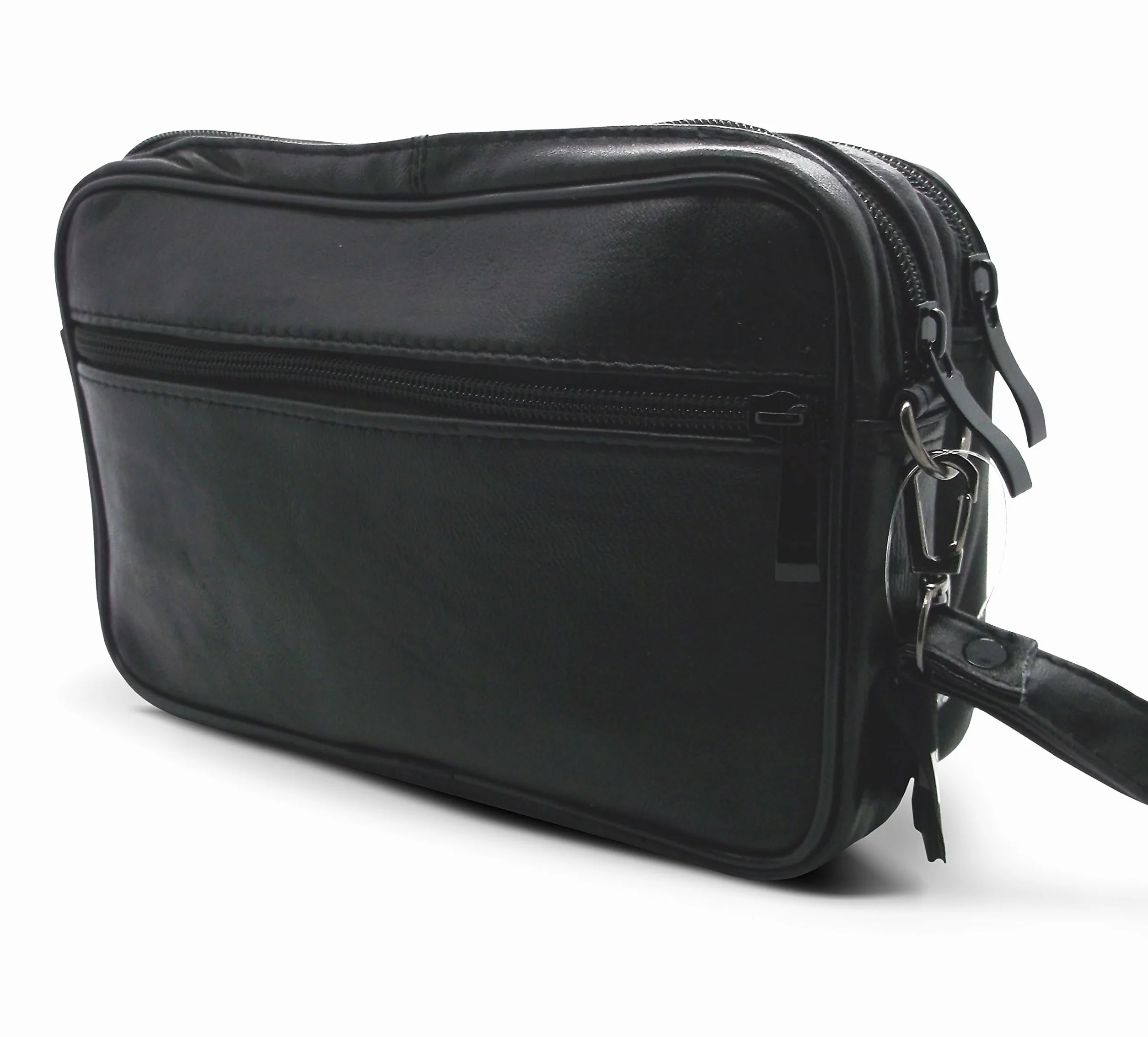 Bolso XXL de piel, Negro, negro