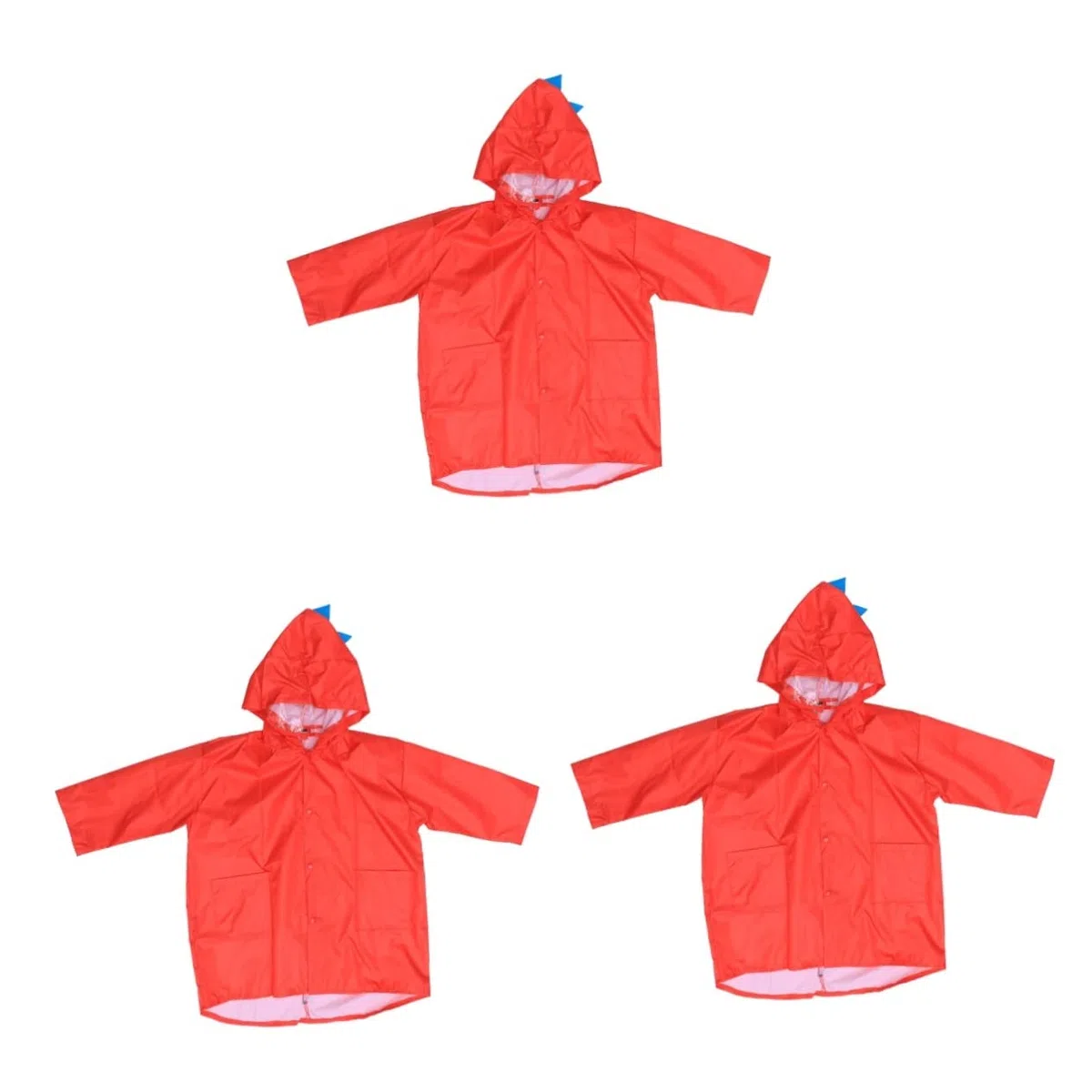 GALPADA 3piezas Chubasquero Infantil De Con Capucha Para Niño Niña y Niñas y Ligero s Rojo Para Actividades Al Aire y Días Lluviosos