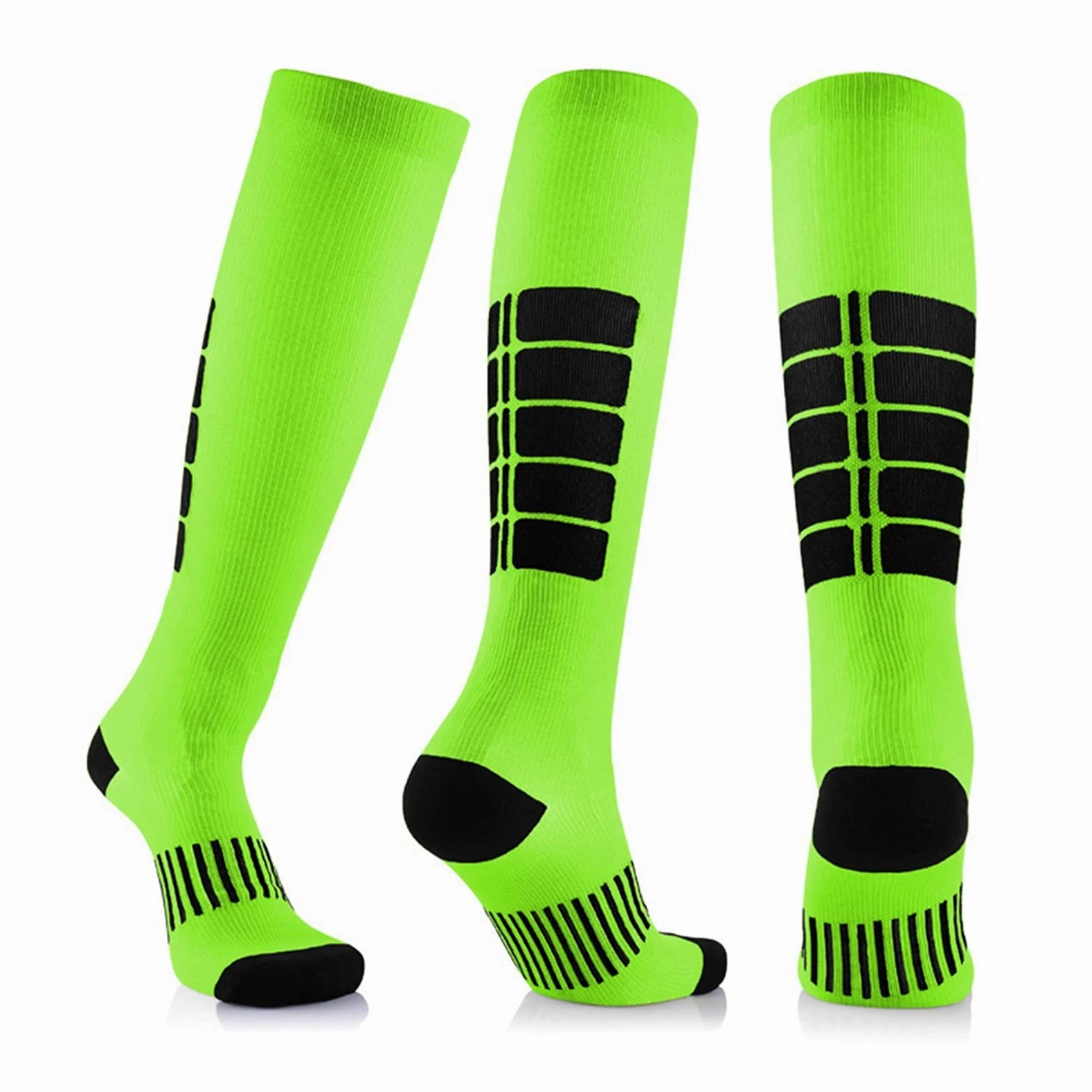 Calcetines de compresión Equipo de Ciclismo for Hombres Calcetines Deportivos Mujer Ciclismo Medias Fútbol Correr Calcetines de Baloncesto Rodilla Calcetines Deportivos de Alta Calcetines