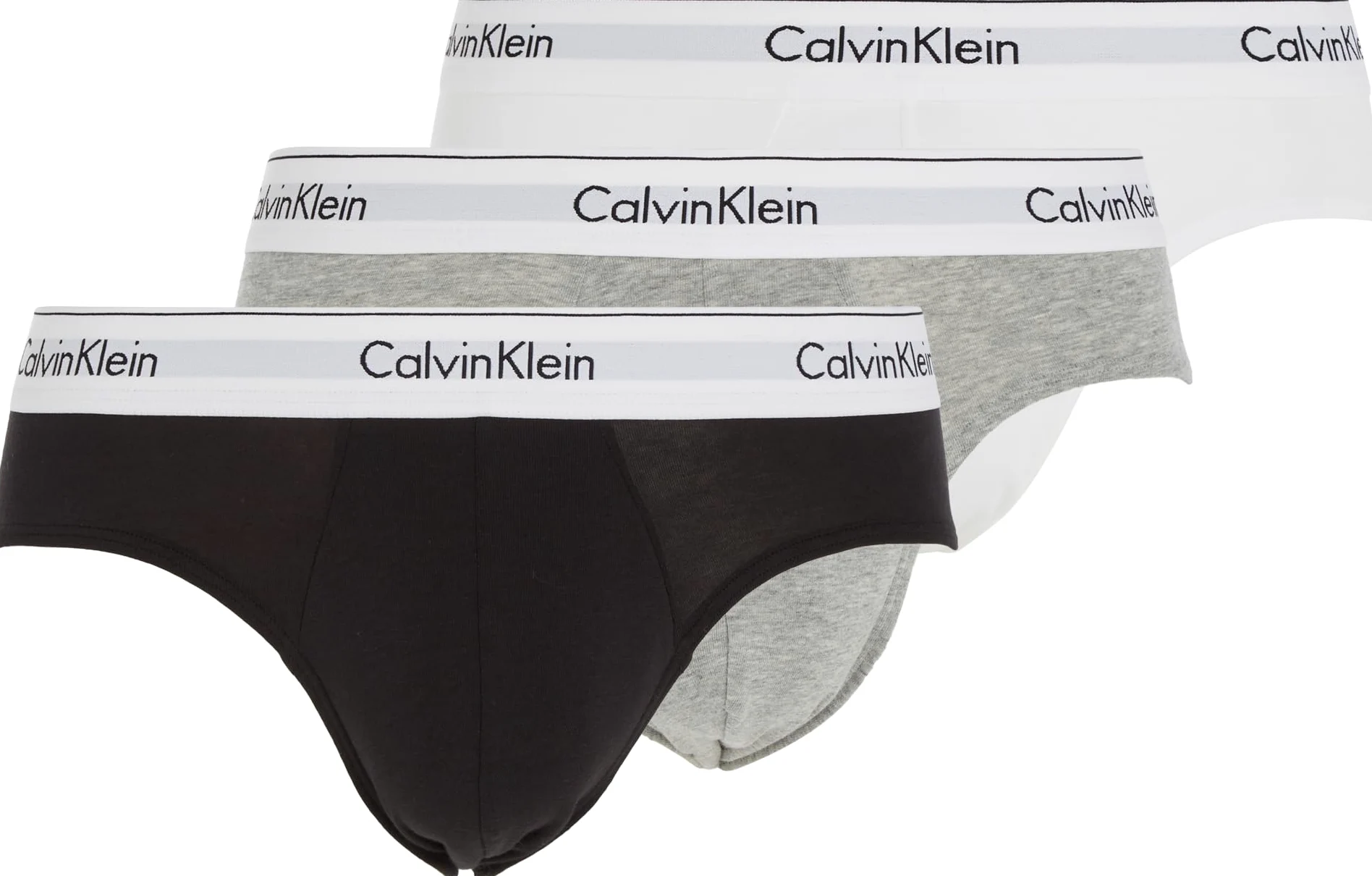 Calvin Klein Hip Brief 3pk 000nb2969a Boxer Briefs de Cadera Hombre (Pack de 3)