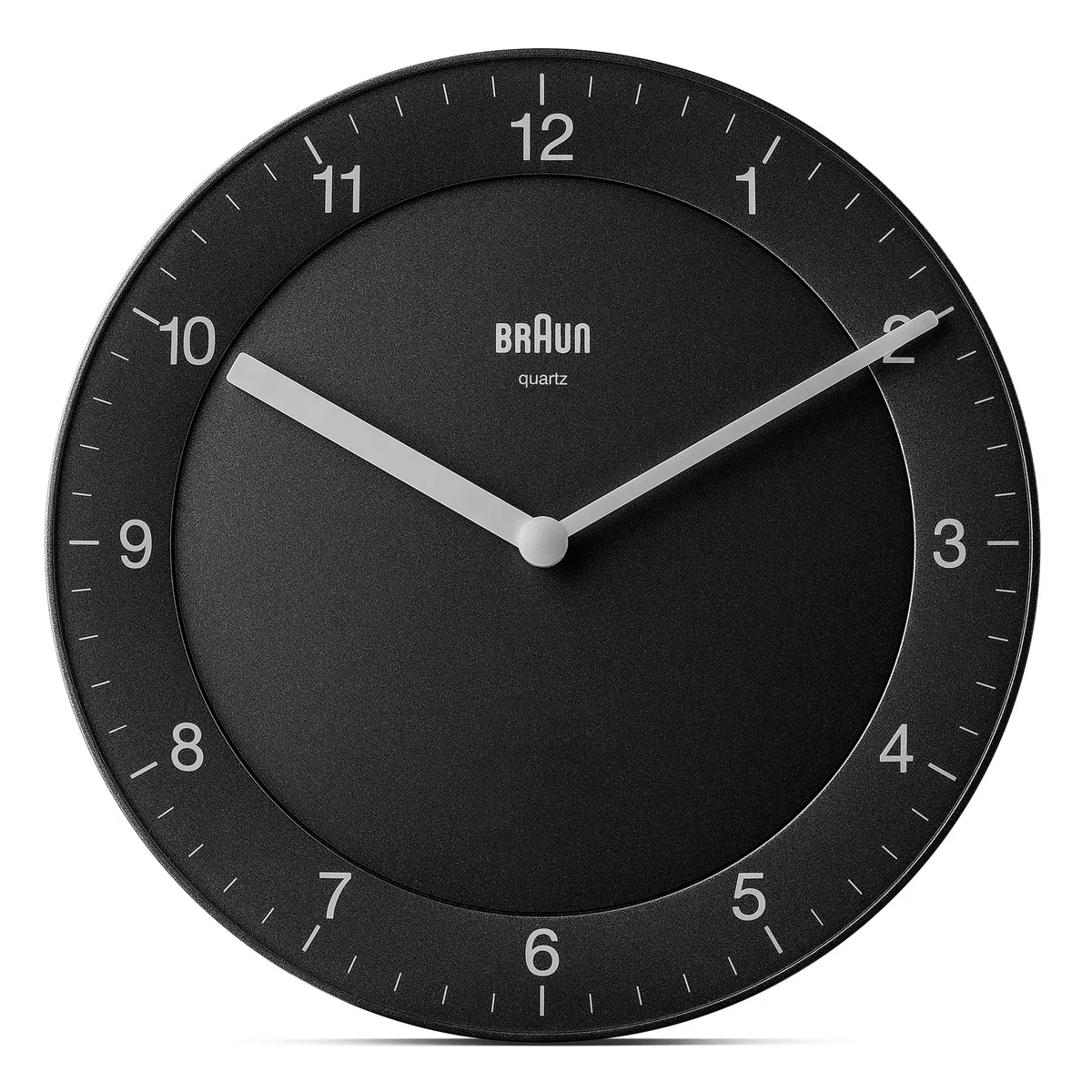 Braun Reloj de Pared analógico clásico Movimiento de Cuarzo silencioso, de fácil Lectura, diámetro del 20 cm en Negro, Modelo BC06B.