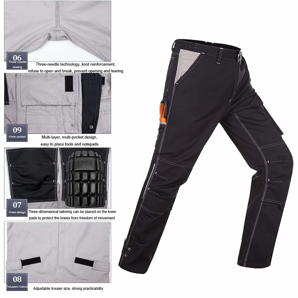 Chaqueta De Soldador, Traje Four Seasons Anti Estático Usable Anti-Quemaduras Algodón, Para Fábrica, Construcción, Reparación De Automóviles, C, L