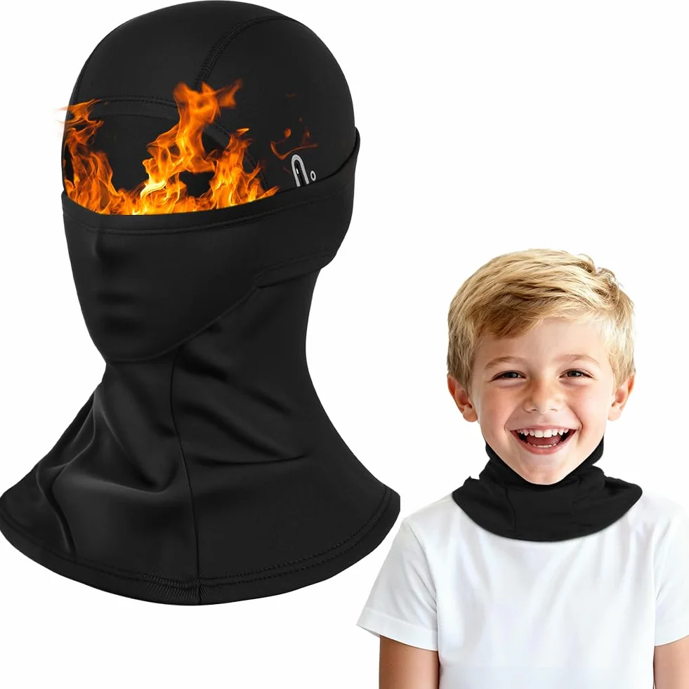 Pasamontañas Térmico para Niños, Balaclava Multifuncional para Esquí y Ciclismo