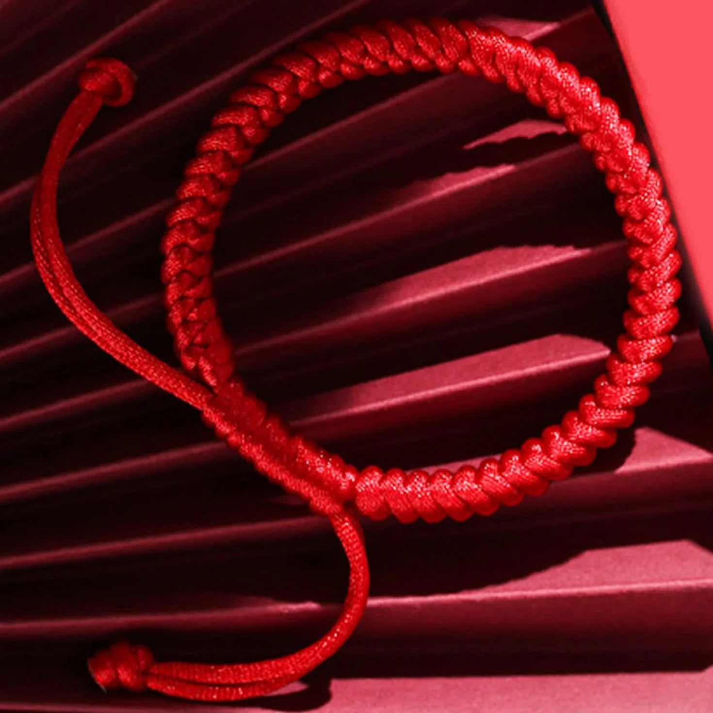 Pulseras de Cuerda, Pulseras para Mujer, Pulsera de Cuentas Pulsera de Hilo Rojo Pulsera roja Amuleto Pulsera de Buena Suerte