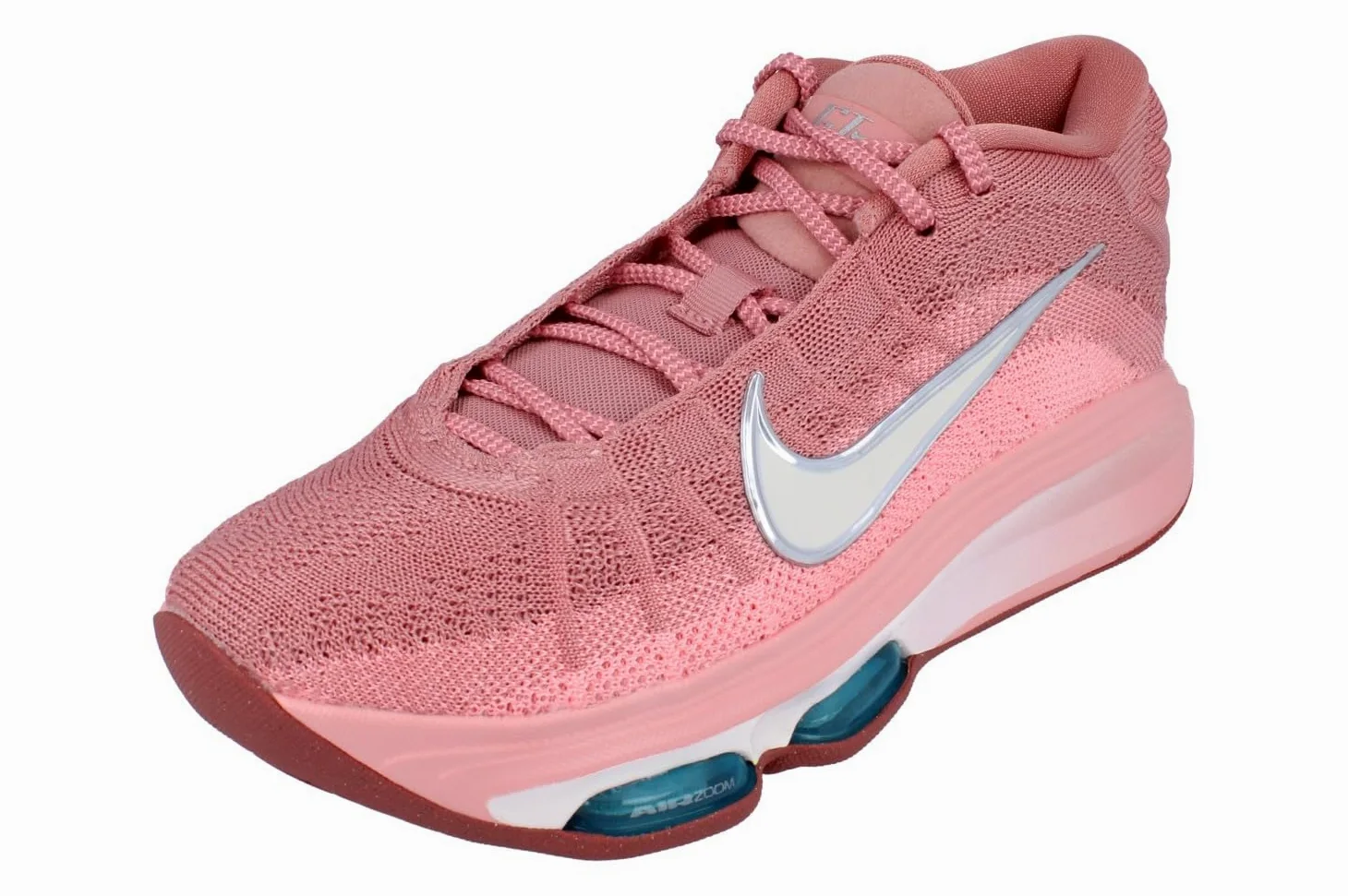 Nike G.T. Hustle 3 - Zapatillas de baloncesto (rojo polvo de estrellas/plateado metálico/tinte rosa/marfil pálido)