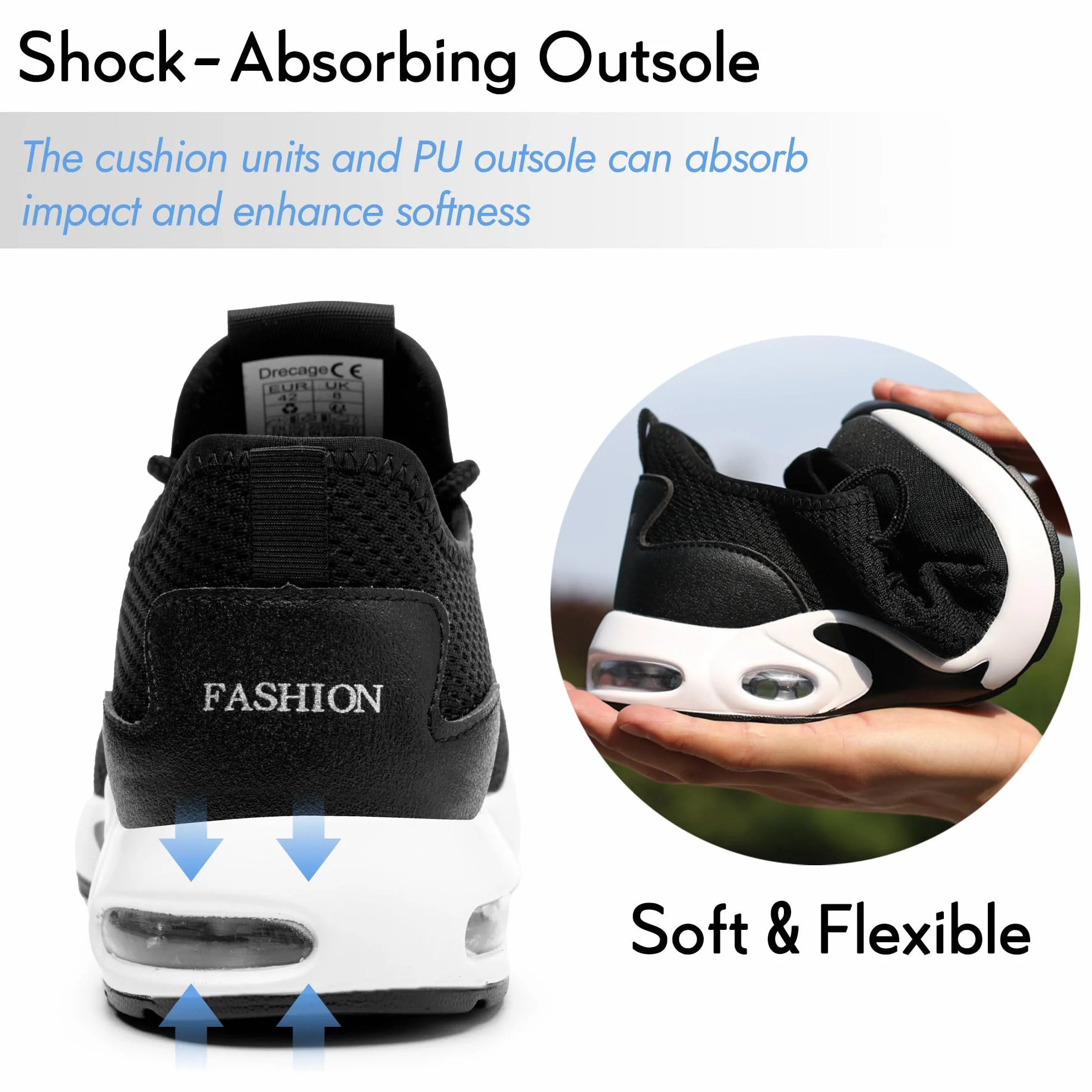 Nasogetch Zapatos de Seguridad Hombre Mujer Transpirable Antideslizante
