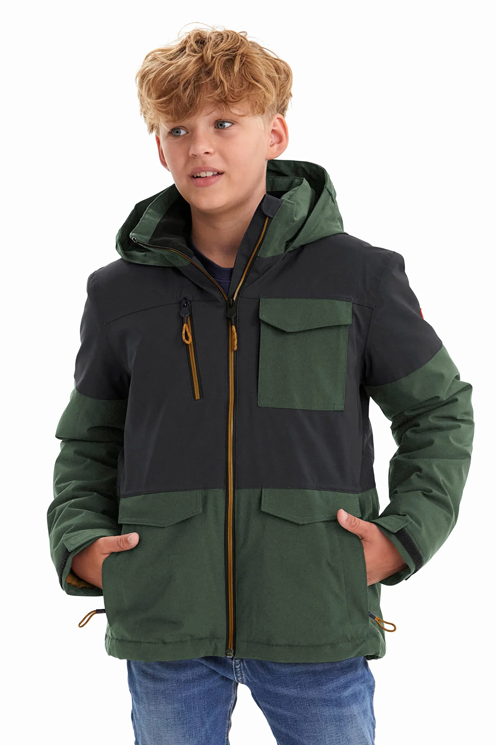 Killtec Kow 29 Bys Ski Jckt Chaqueta funcional/chaqueta al aire libre con capucha y protector de nieve Niños