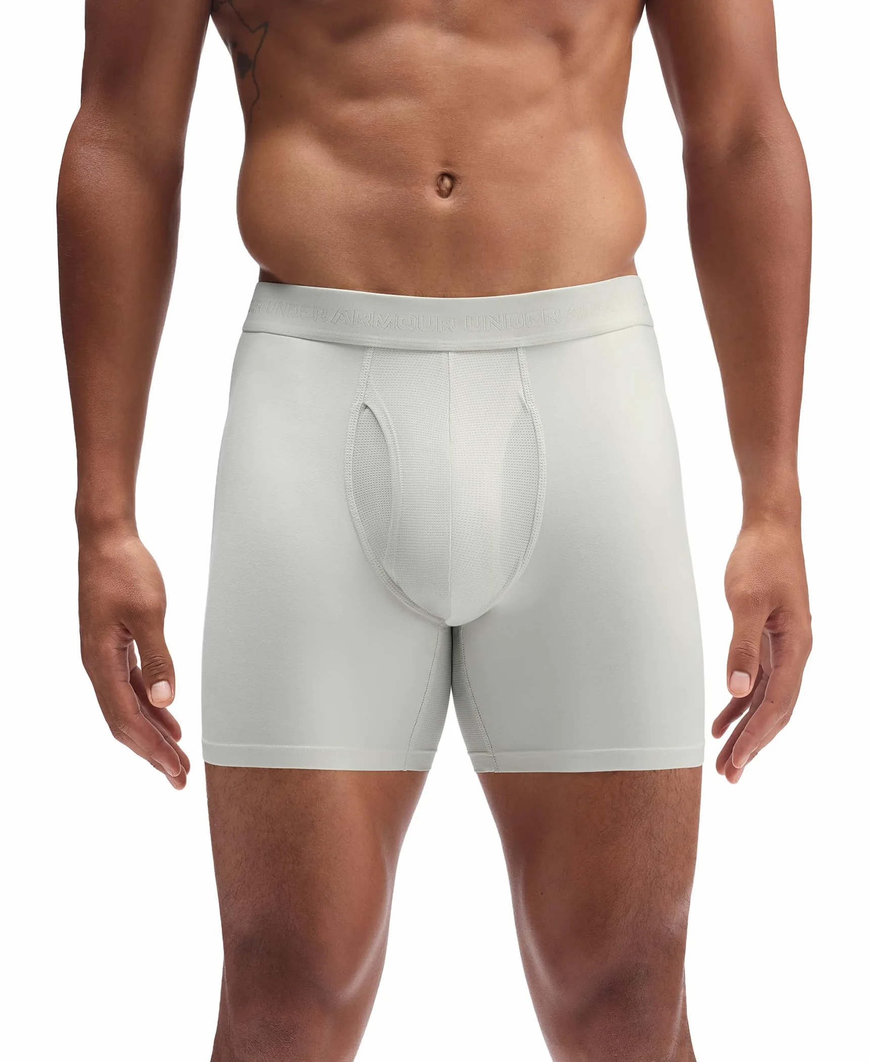 Under Armour Pack de 3 Bóxers Tech Performance para Hombre, Largo de Pierna de 15 cm – Transpirable, Absorbe la Humedad, Tacto Suave, Comodidad Todo el Día