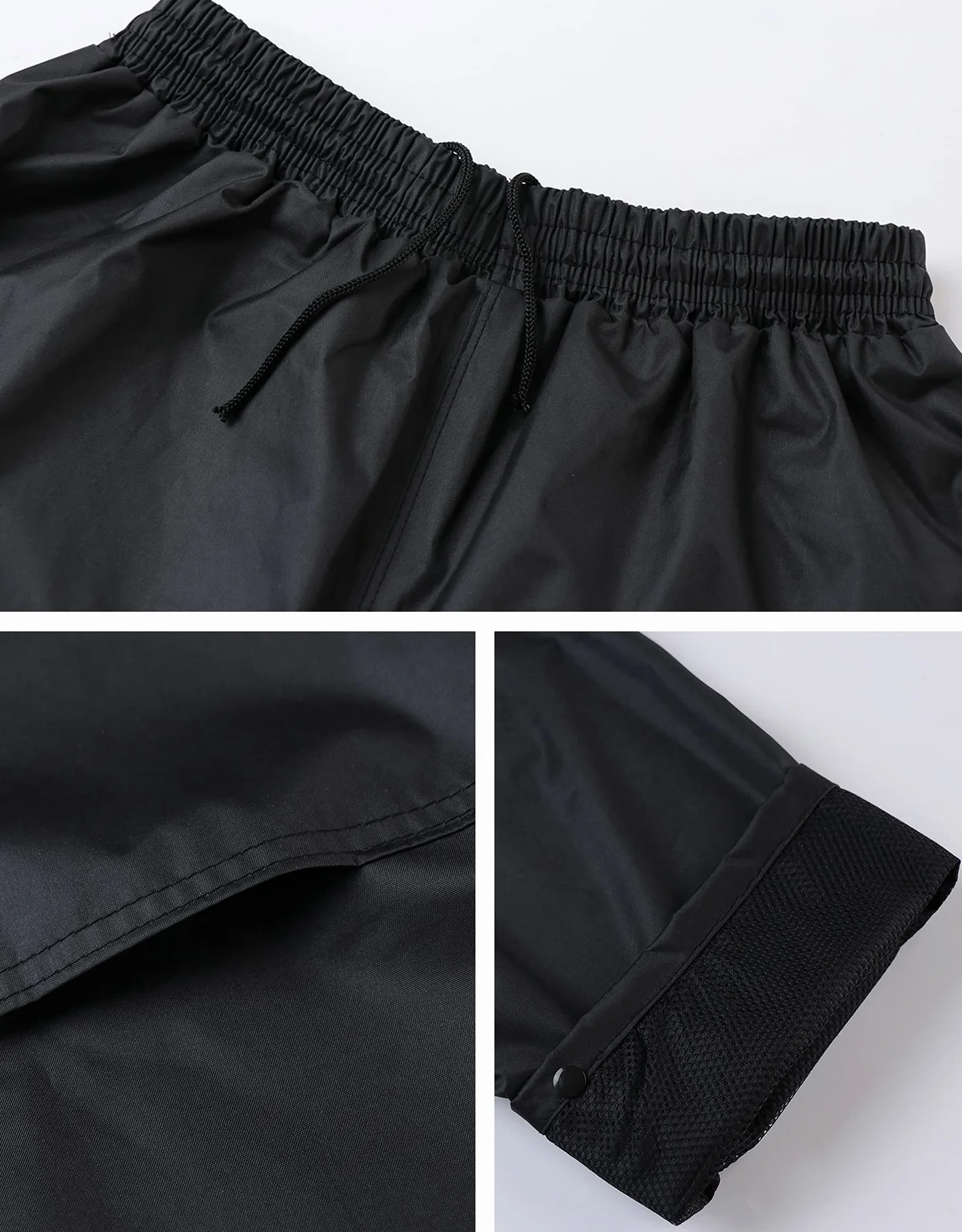 Traje de Lluvia Para Hombres 2 Piezas Impermeable Conjunto de Chaqueta y Pantalón de Lluvia Traje Impermeable de Trabajo Reflectante
