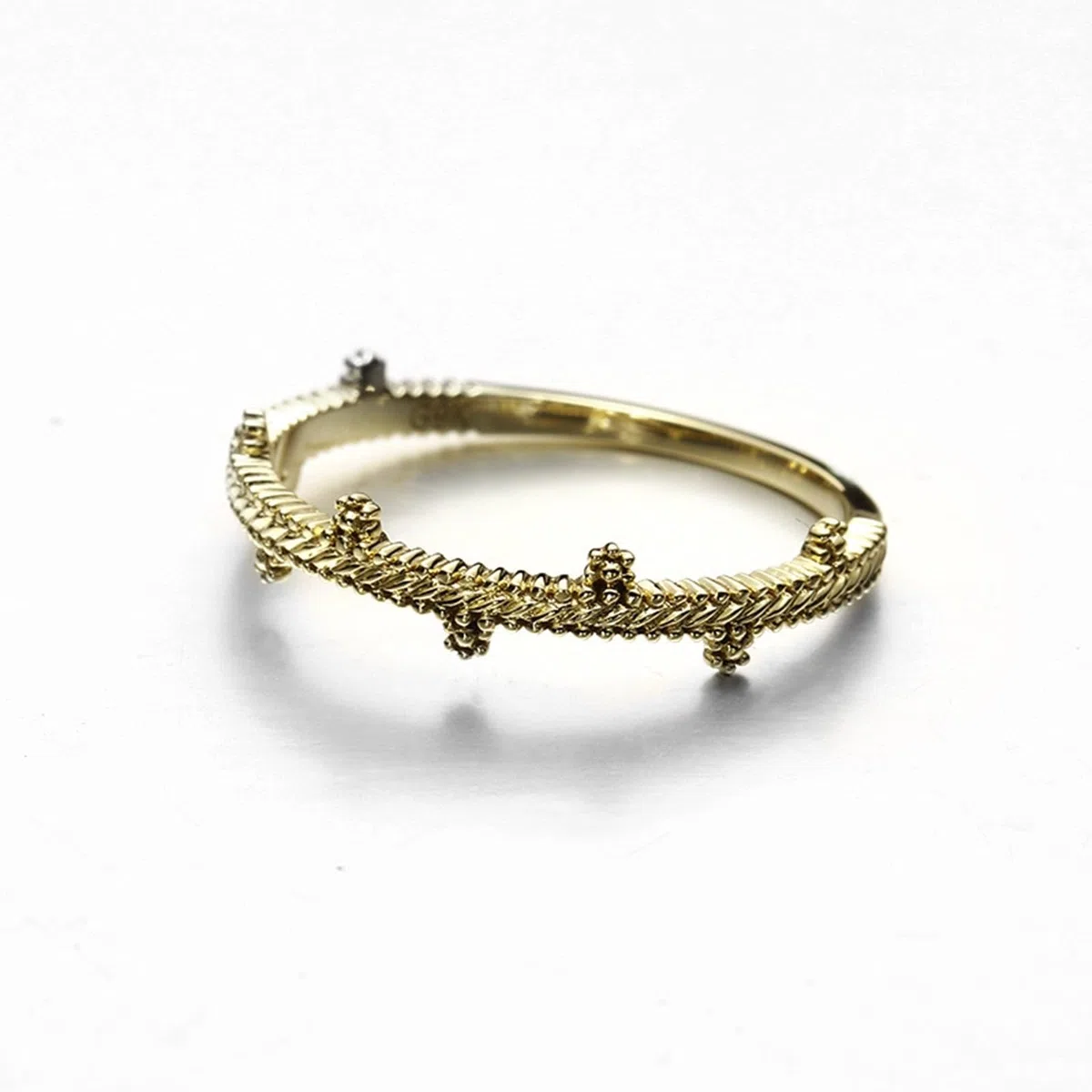 Anillos de boda de oro amarillo de 9 K/14 K/18 K, anillos clásicos para parejas
