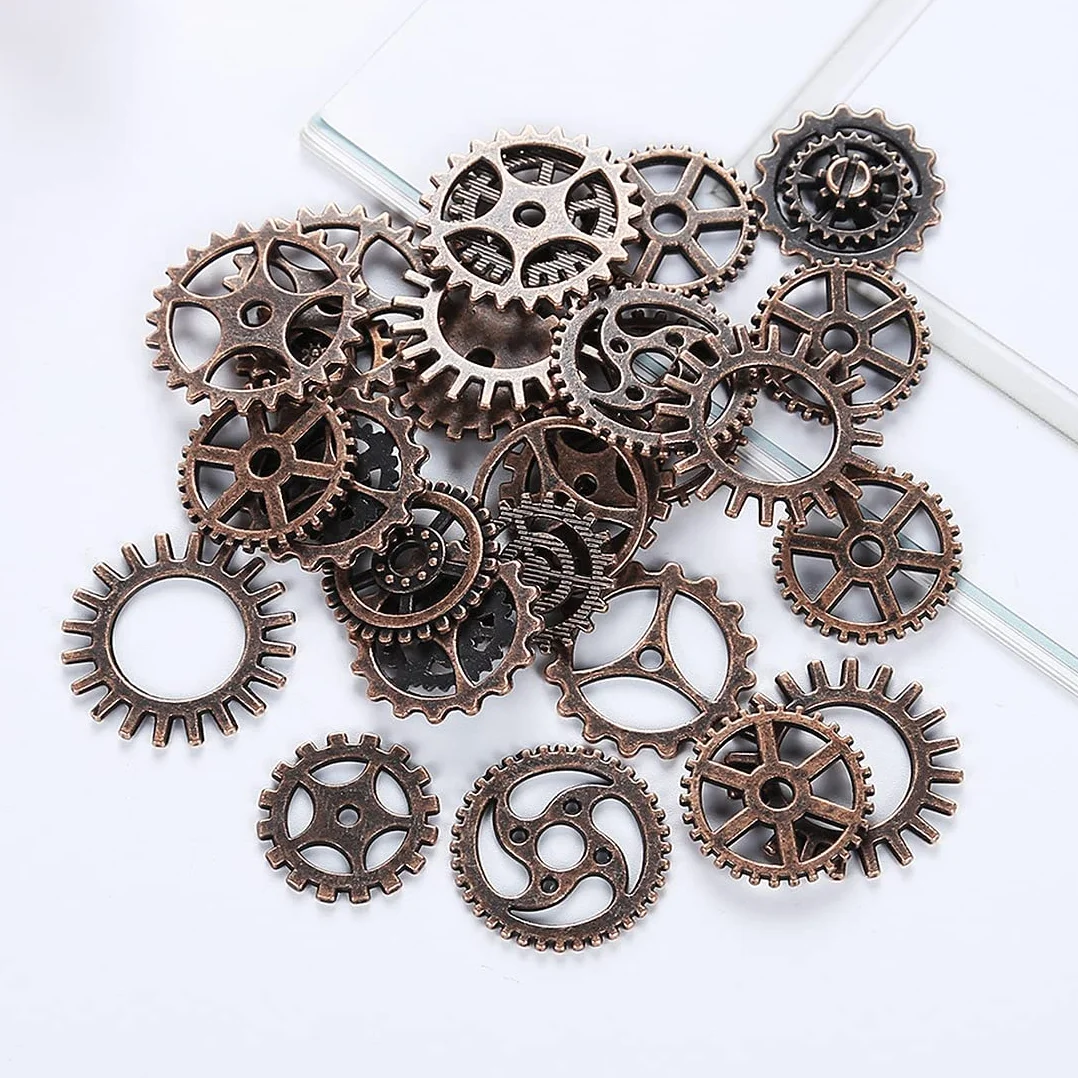 Steampunk Gears Set Colgante de metal para joyería