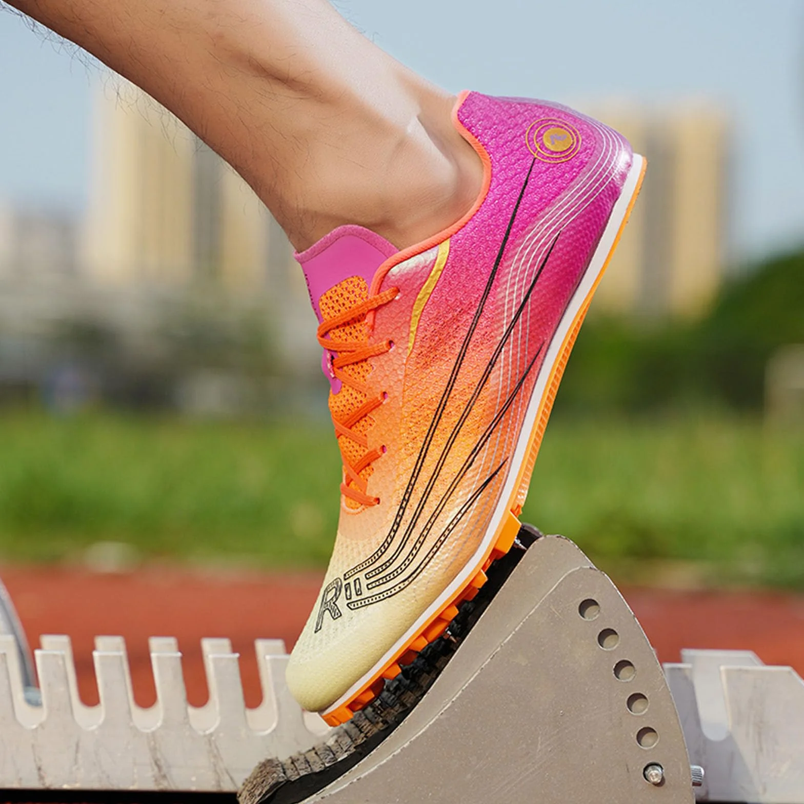 BLBK Spikes Zapatillas de Atletismo Hombre Media Distancia 7 uñas Tacos Sprint