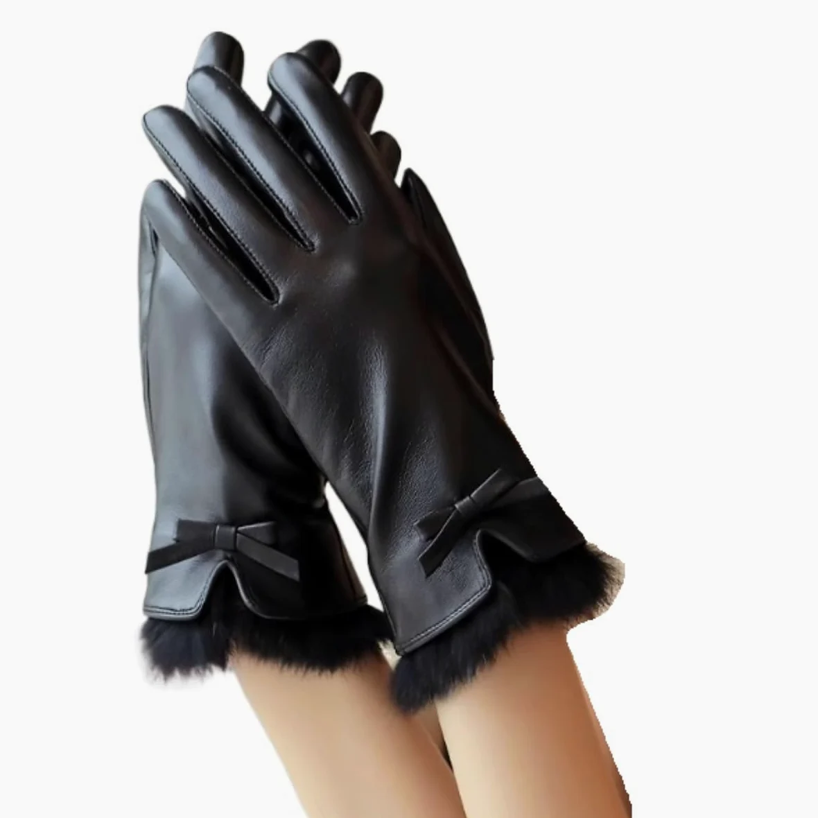 Guantes Running Guantes De Cuero For Ciclismo De Conducción Cálidos Y Gruesos De Felpa Con Lazo De Invierno For Mujer Guantes Deporte Hombre