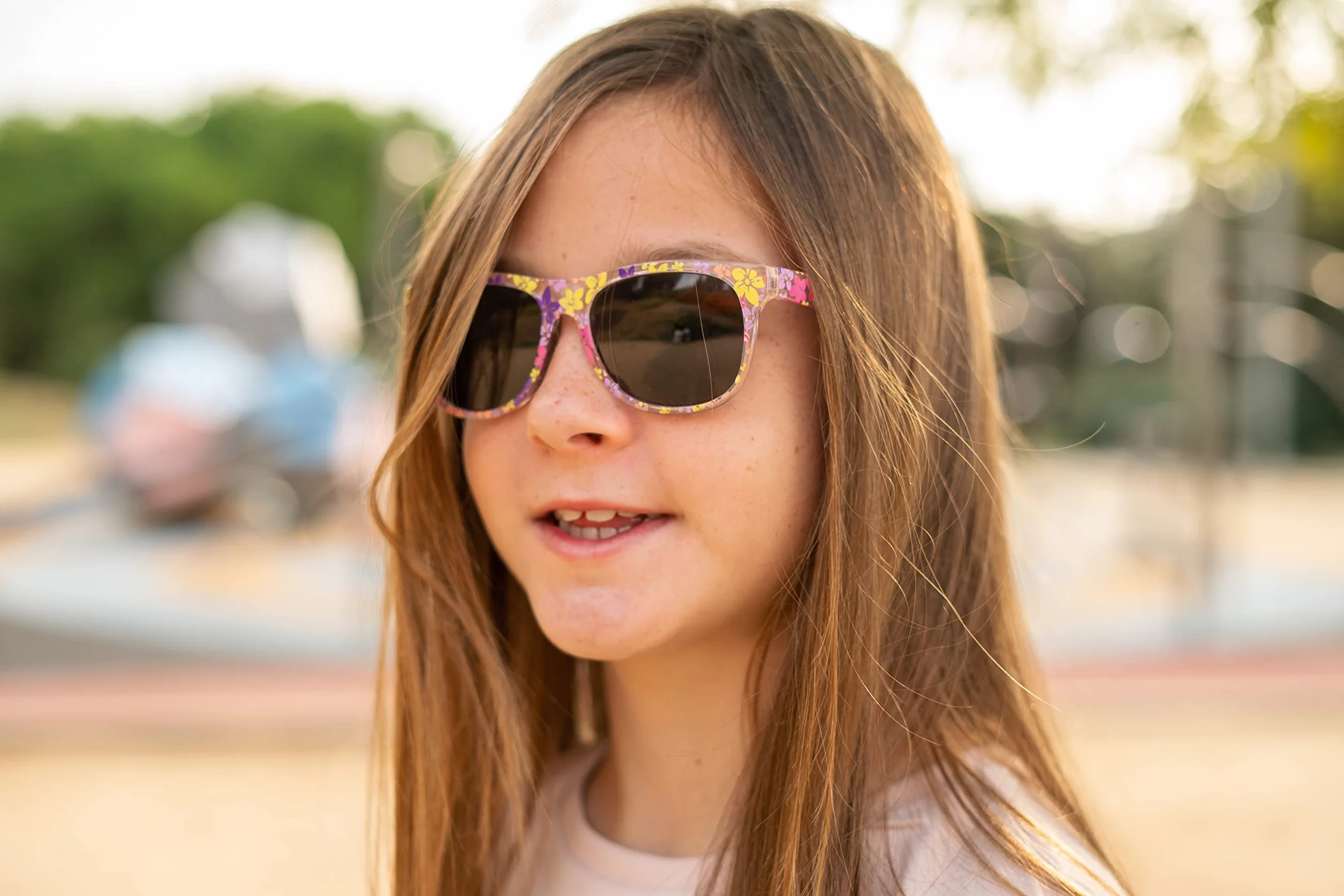 Kiddus Gafas de Sol Niña 6-9 Años Polarizadas UV400 CAT3 Protección UVA UVB Diseño Español Ligeras Certificación CE ISO REACH