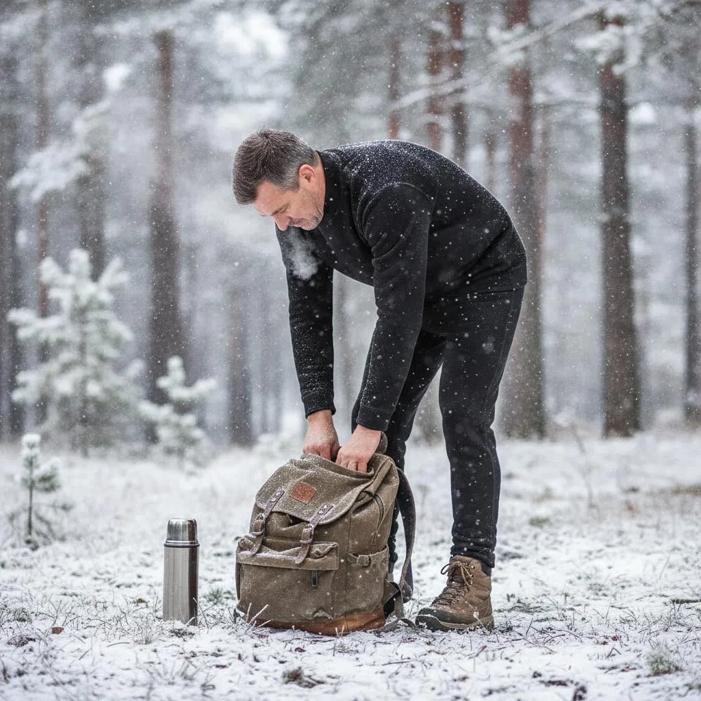 Vestuario Termico para Hombre con Interior y Diseno Cuello Redondo para Mantener el Corporal Acuado para Estar en Casa