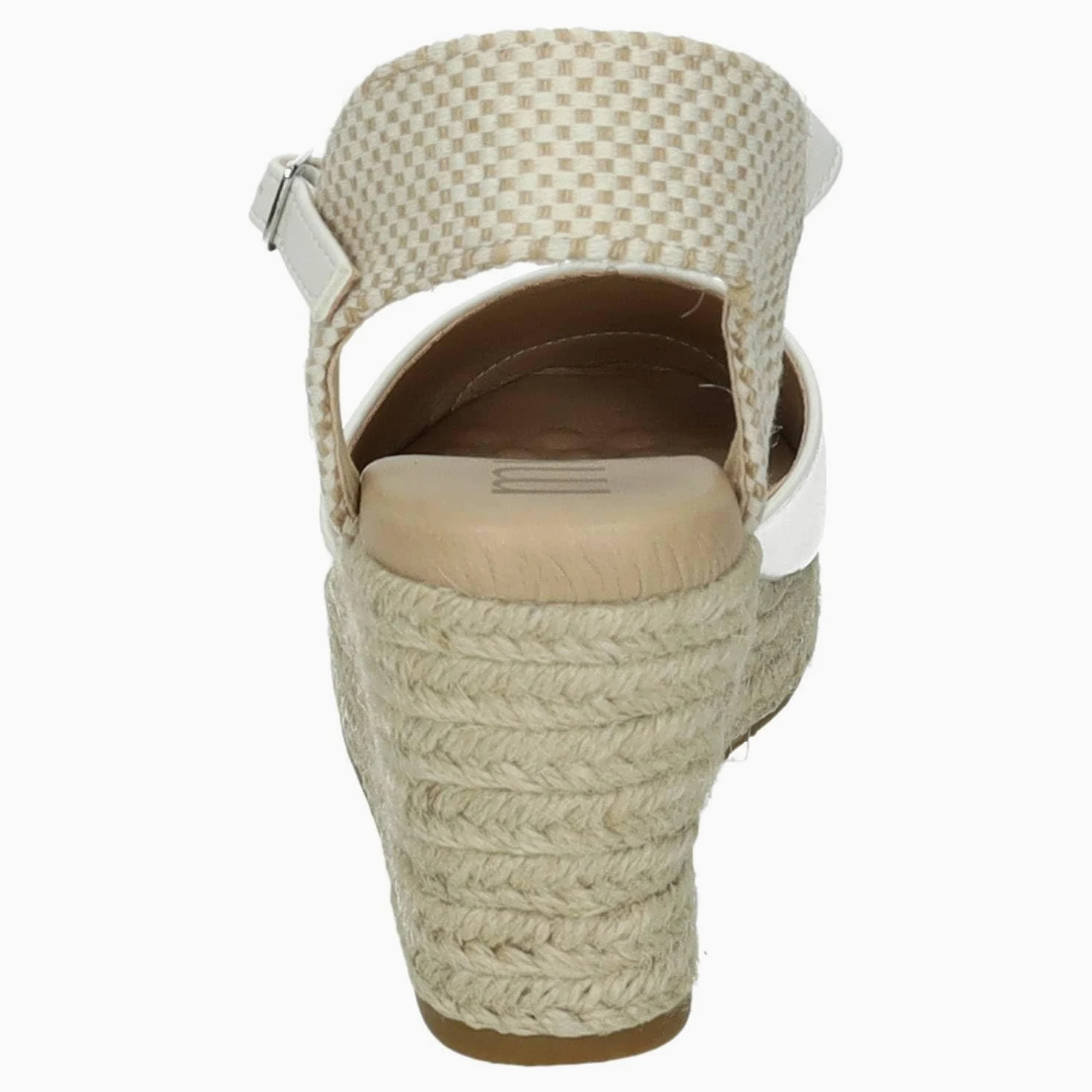mysoft 25M150 Alpargatas con cuña Blanca para Mujer, diseño Elegante y cómodo Hecho en España Mujer Alpargatas