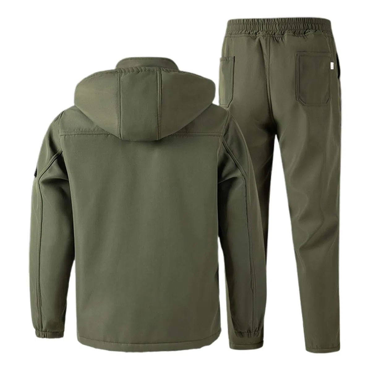 Generisch Chubasquero de invierno para hombre, cálido, forro polar, con capucha