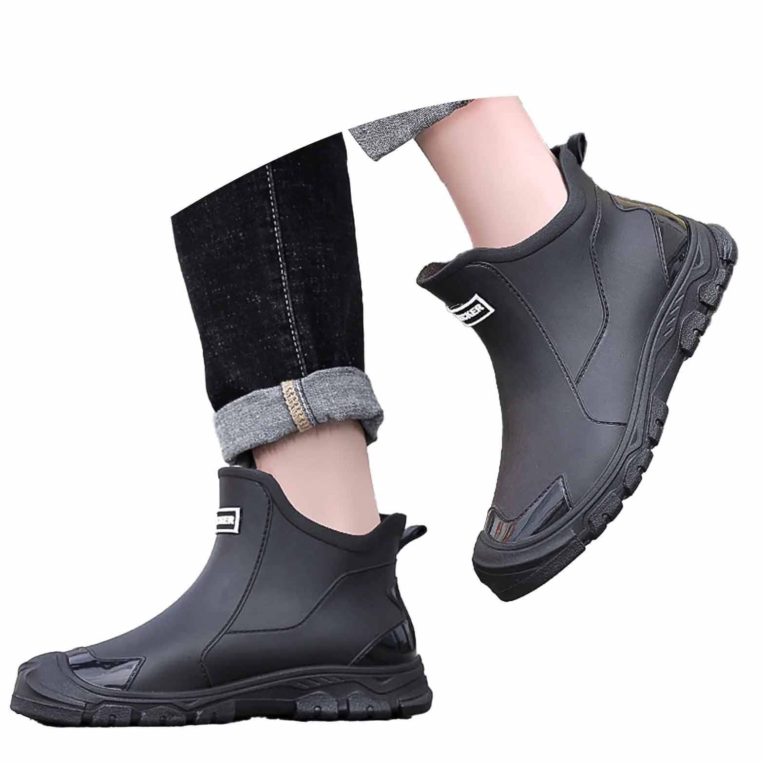 Genérico Suave y Ligero Botas de Agua Trabajo Hombre Impermeable Antideslizante Adecuado para Días Lluviosos y Ambientes Húmedos 38-46EU/2026
