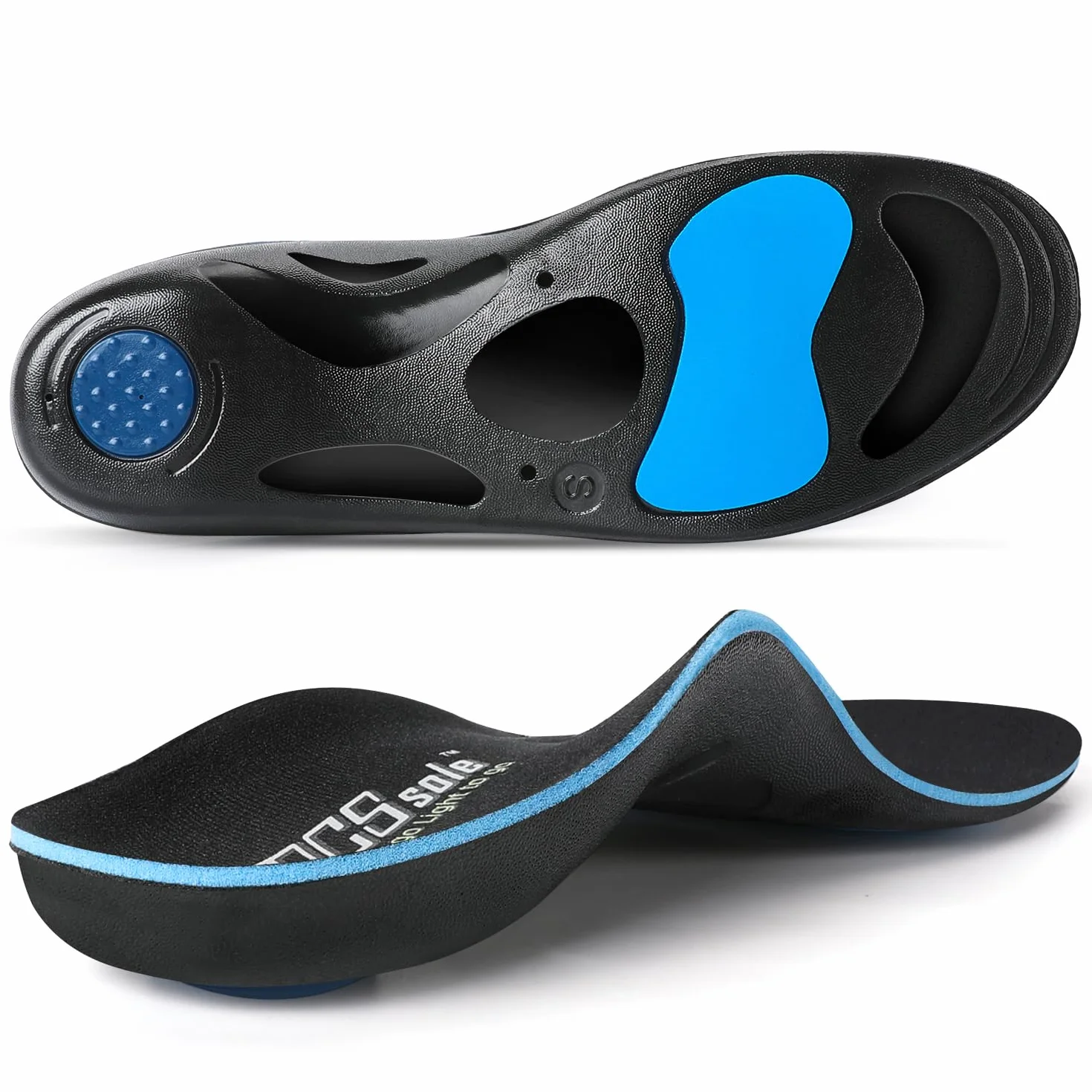 PCSSOLE Arch Support Plantillas ortopédicas XL (hombres 12-13.5/mujeres 14-15.5) 32 cm