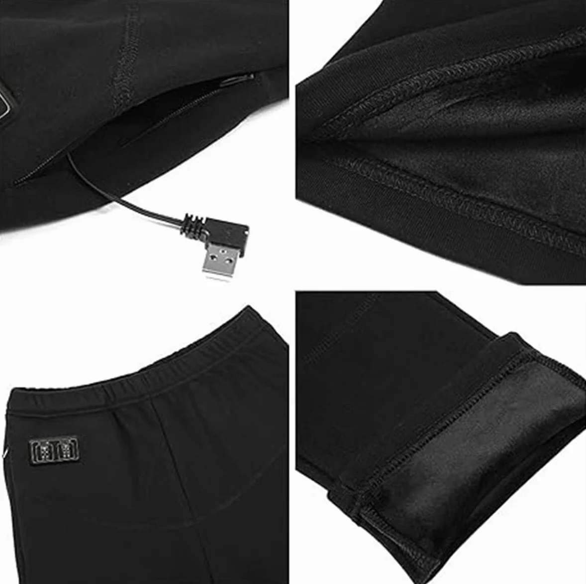 Ropa Interior térmica para Hombre y Mujer, Traje de 28 Zonas, Ropa Interior térmica eléctrica USB, Camisa y Pantalones con Forro Polar, Parte Superior e Inferior.