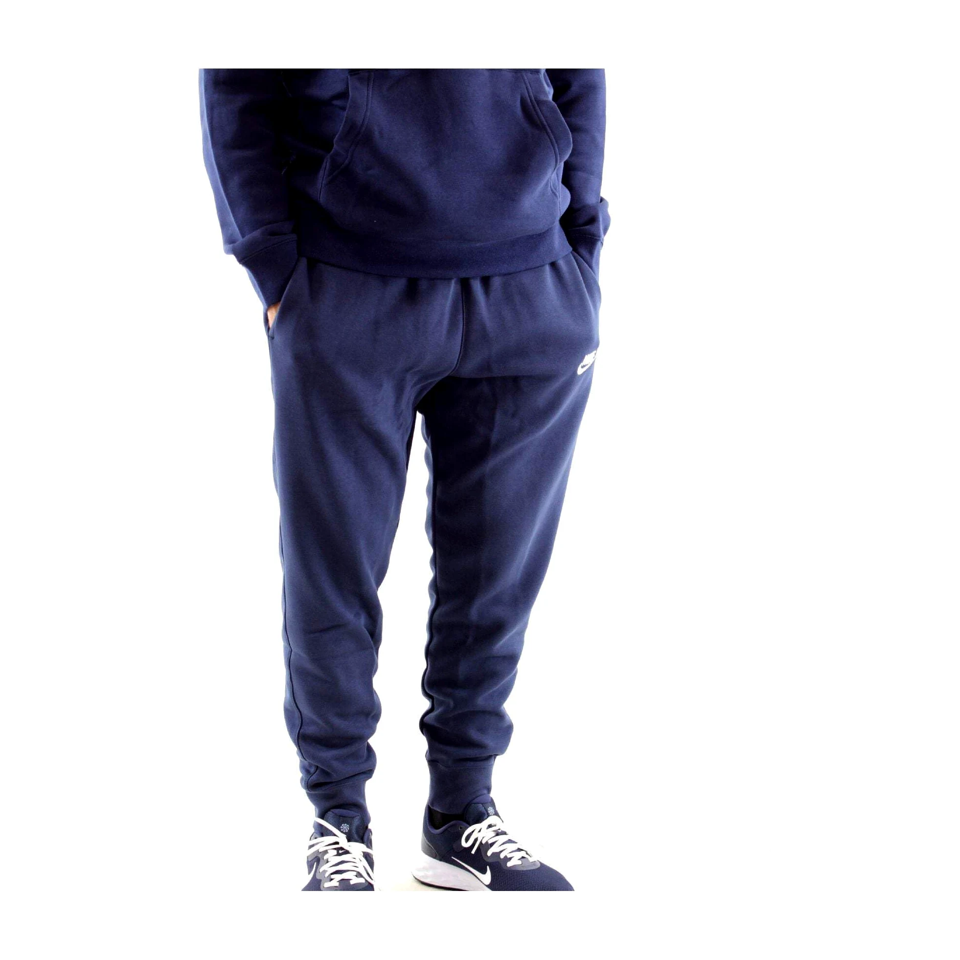 Nike, M NSW Club Jggr BB Pantalones De Deporte, Hombre, Midnight Navy, Midnight Navy, White, XS