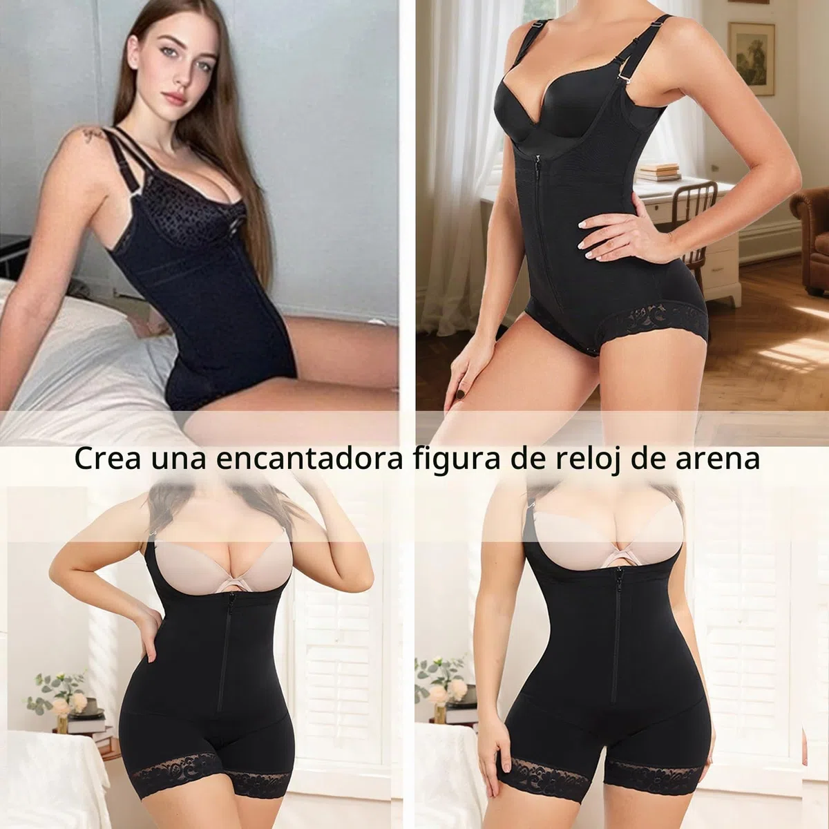Faja Reductora Mujer Colombiana Cinturilla Reloj de Arena Postparto Postquirúrgica Moldeadora con Soporte Lumbar Corsé Reductor Abdomen