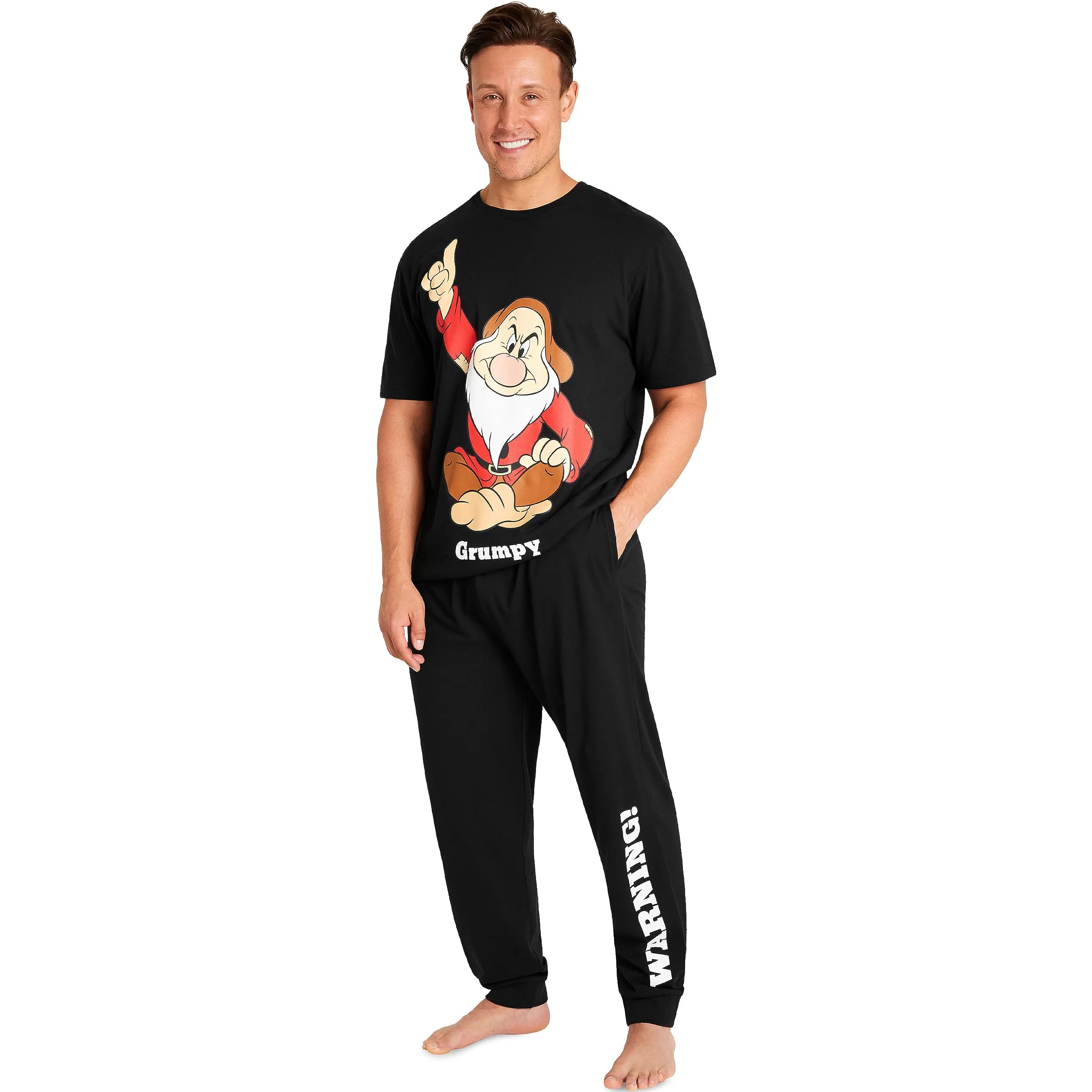 Disney Pijama Hombre Divertido Conjunto Pijama 2 Piezas Tallas M-3XL Pato Donald Enano Gruñon Jack Skellington